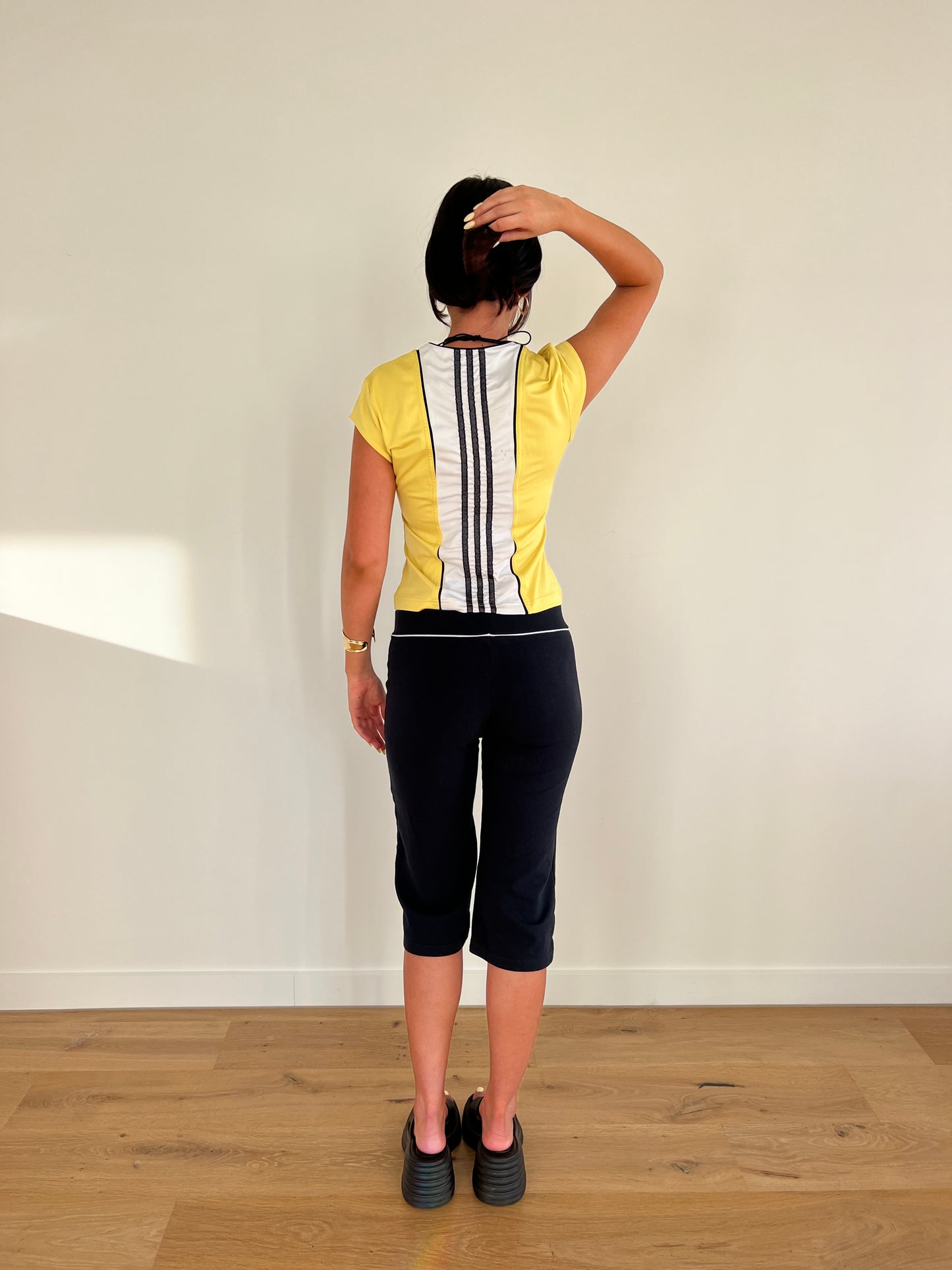 Yellow Adidas Baby Tee