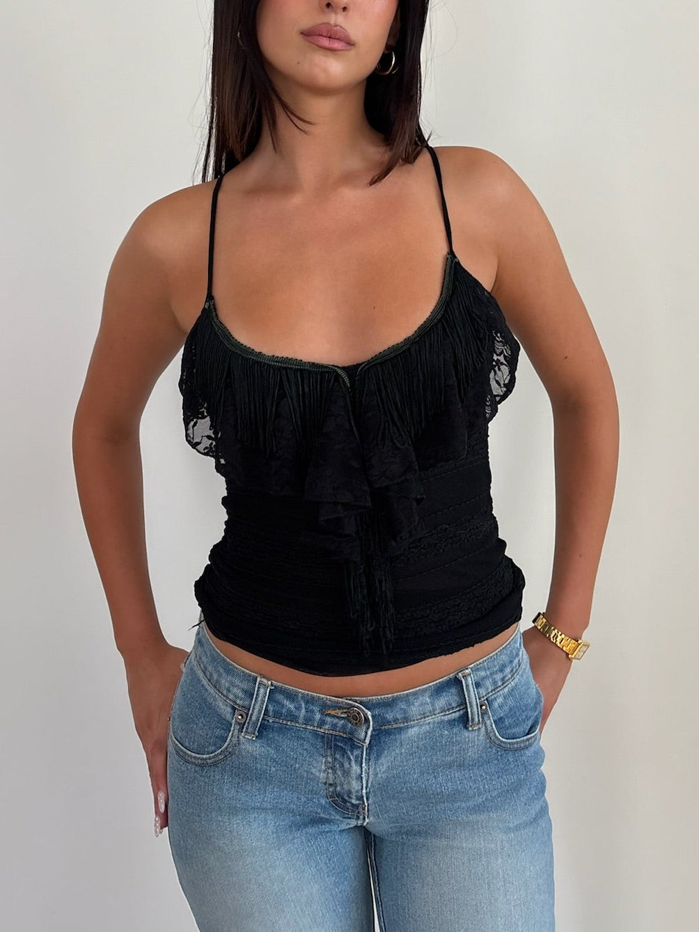Fringe Singlet Top