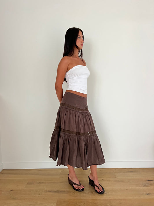 Boho Midi Skirt