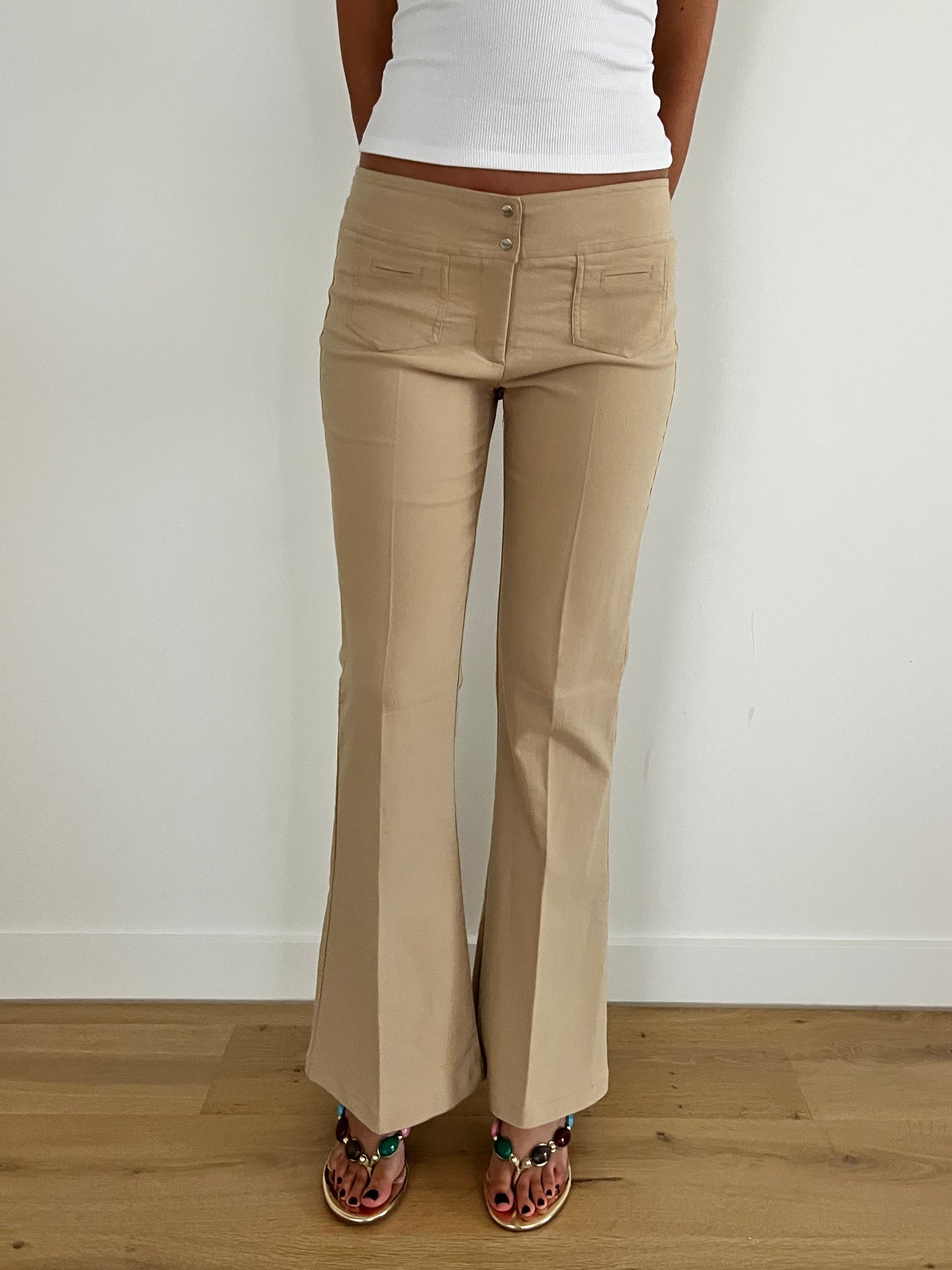 Low Rise Flare Pants