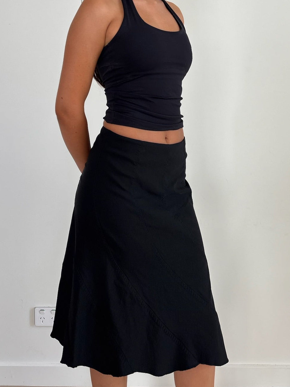 Black Midi Skirt
