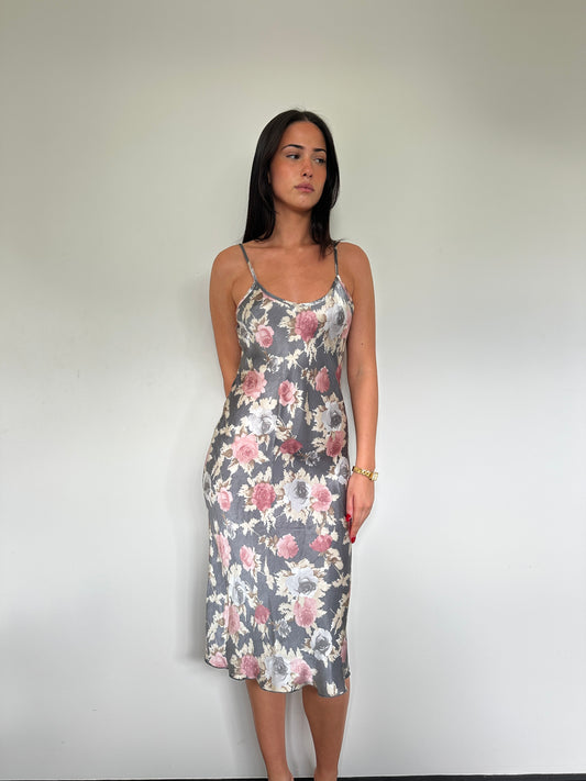 Italian Floral Midi Dress