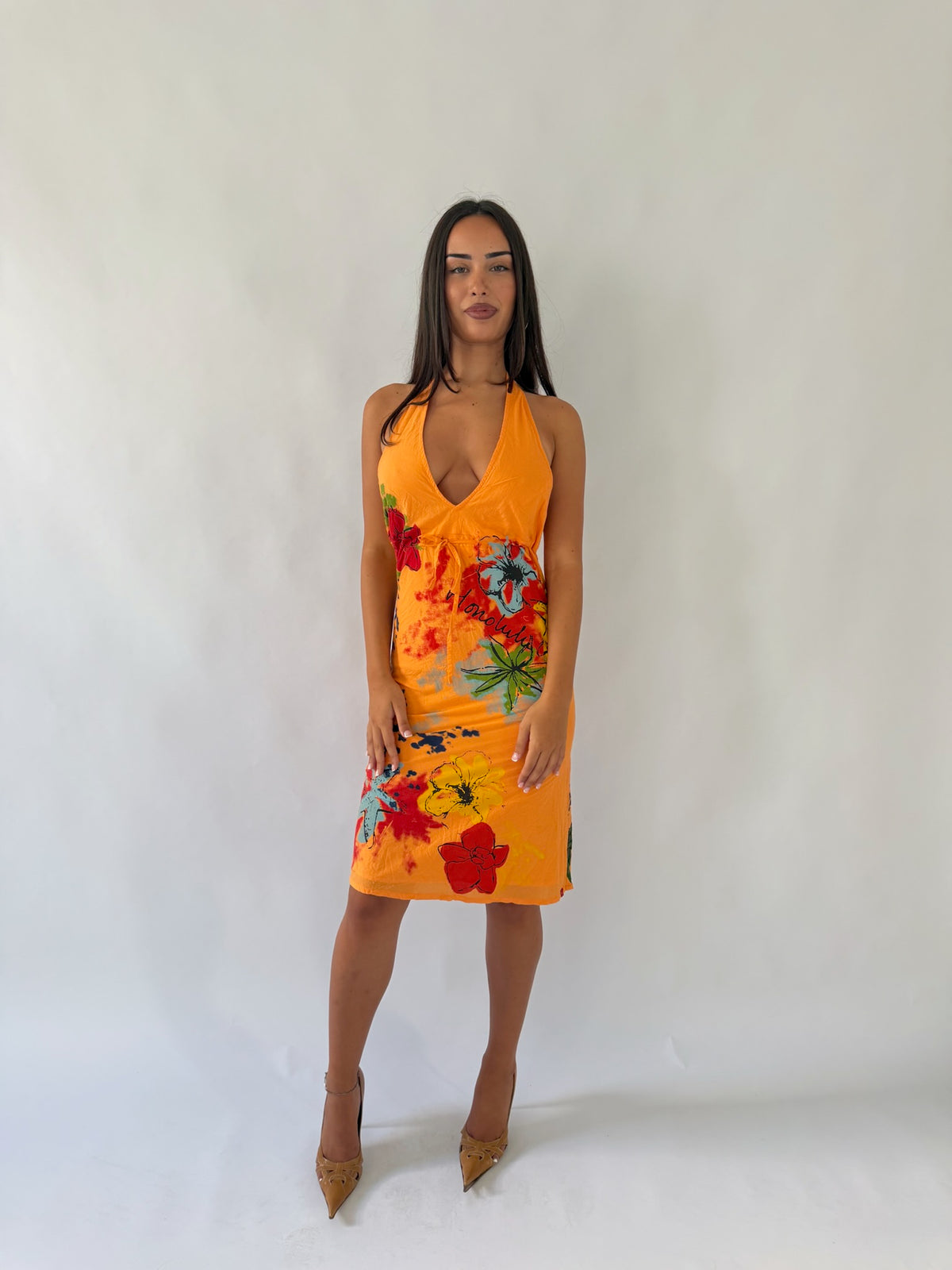 Halter Midi Dress