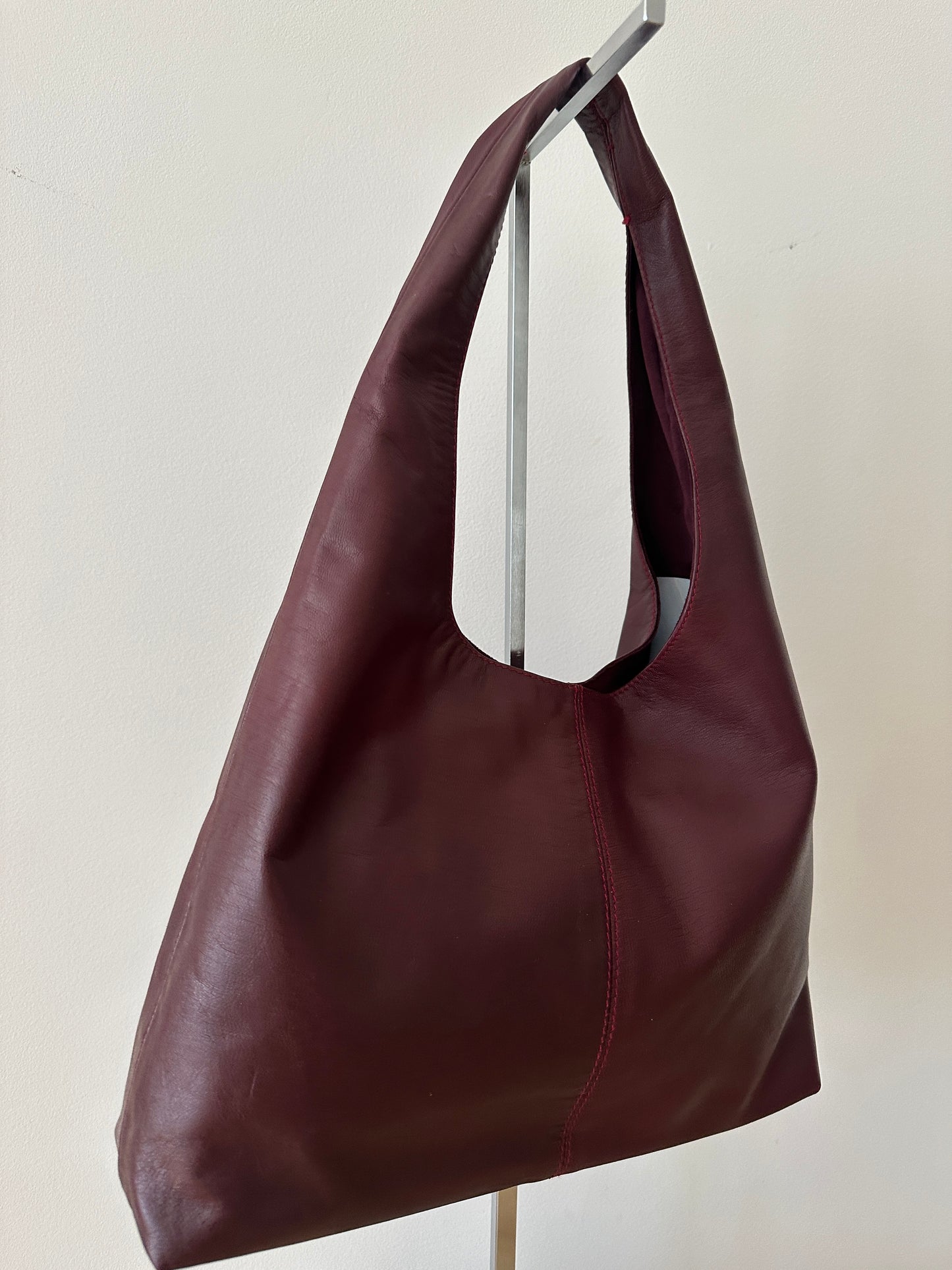 Cherry Red Leather Bag