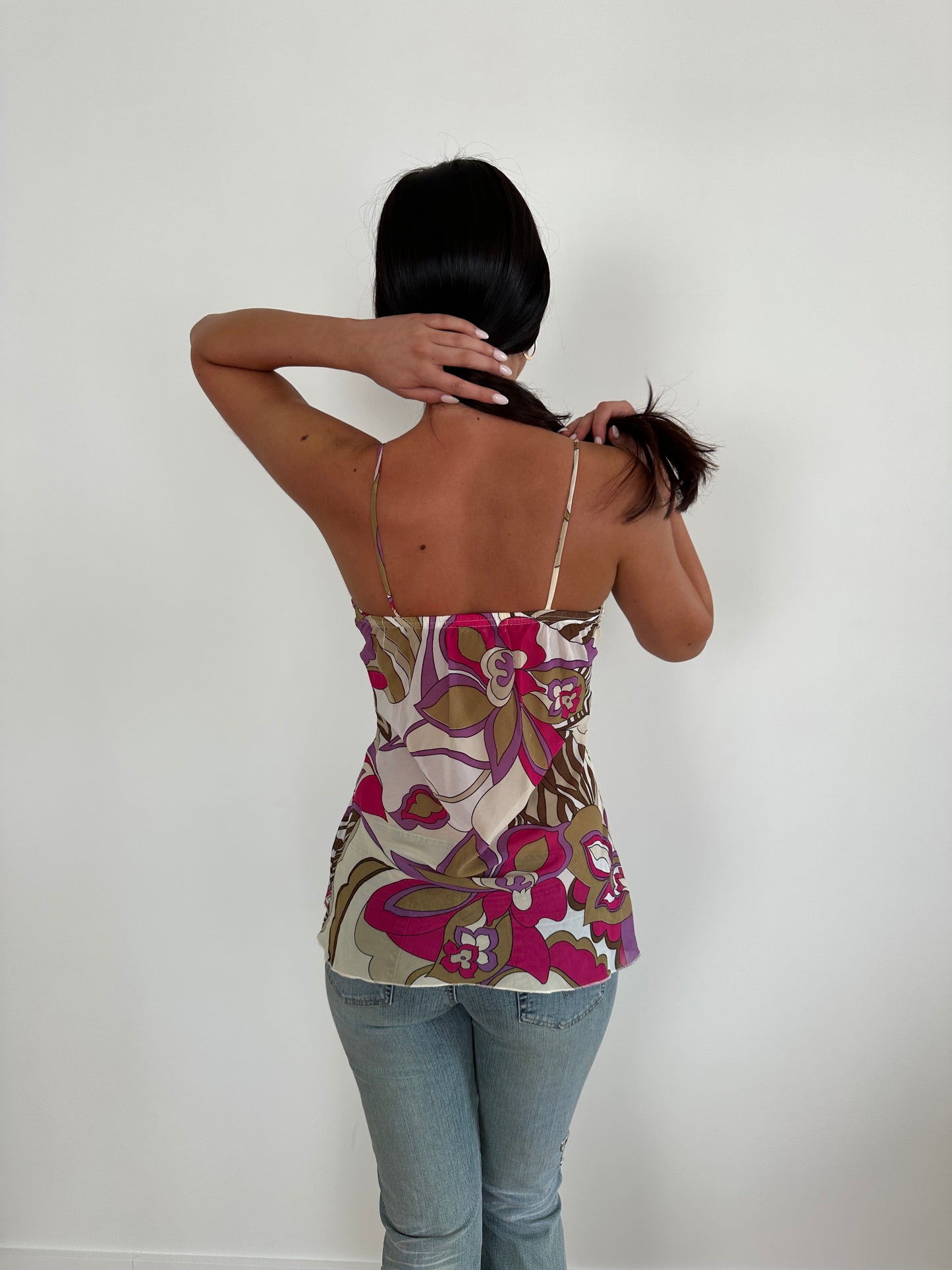 Floral Open Front Cami