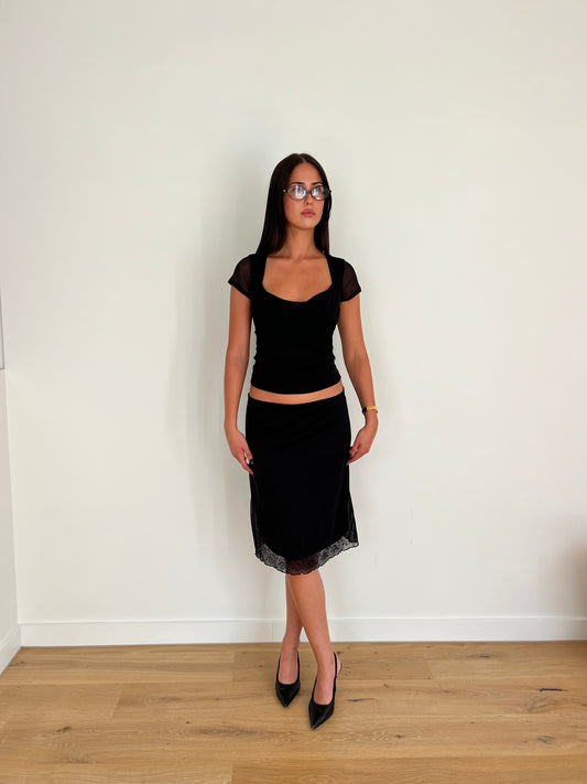 Italian Mesh Top