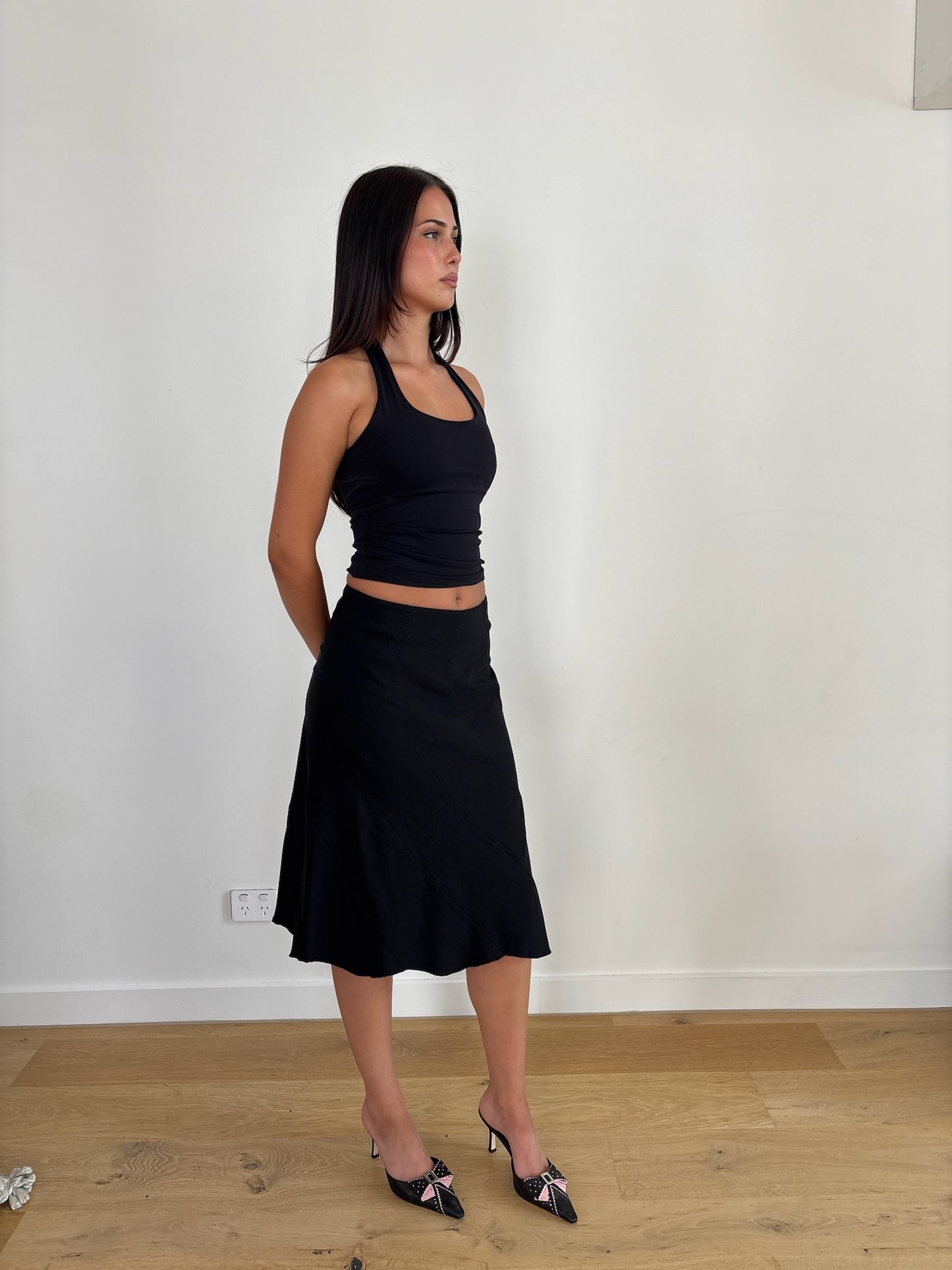 Black Midi Skirt