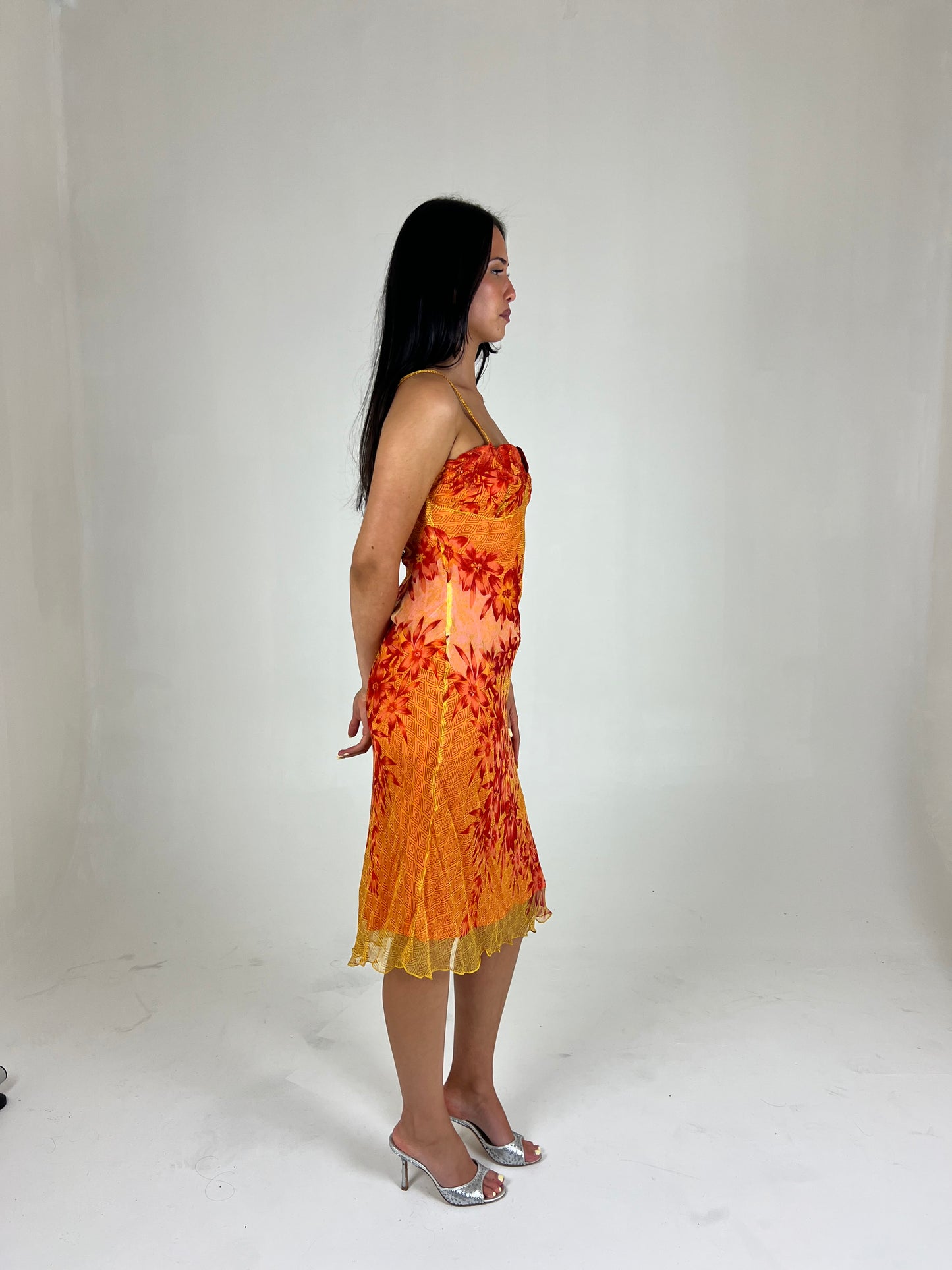 Rene Derhy Floral Midi Dress