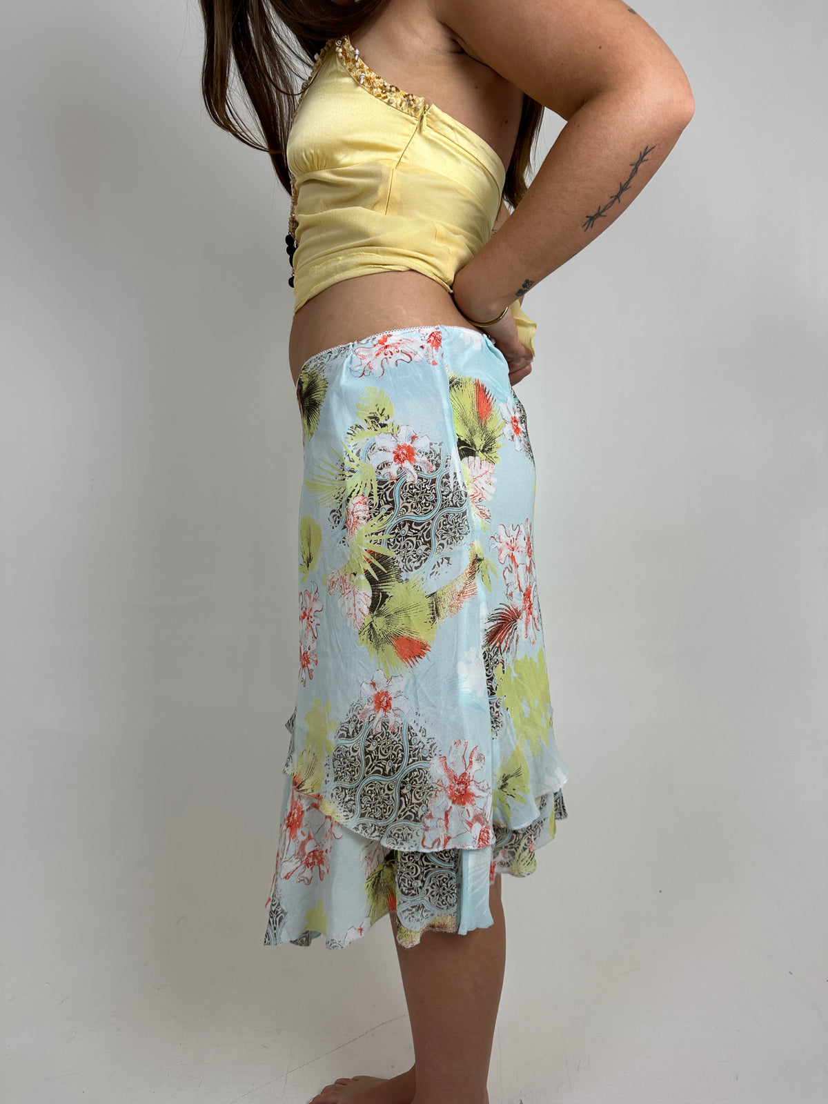 Floral Midi Skirt