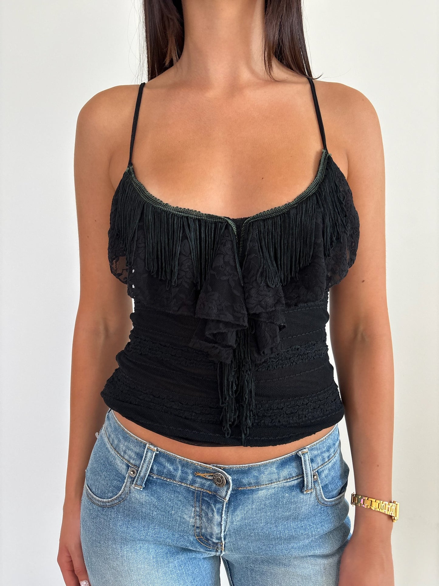 Fringe Singlet Top