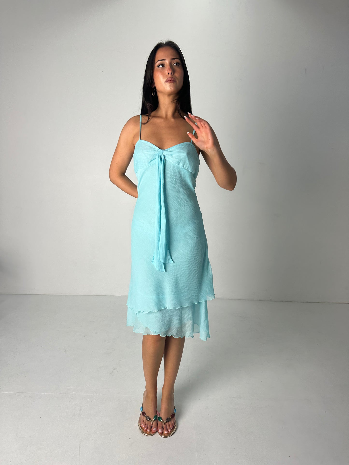 Aqua Midi Dress