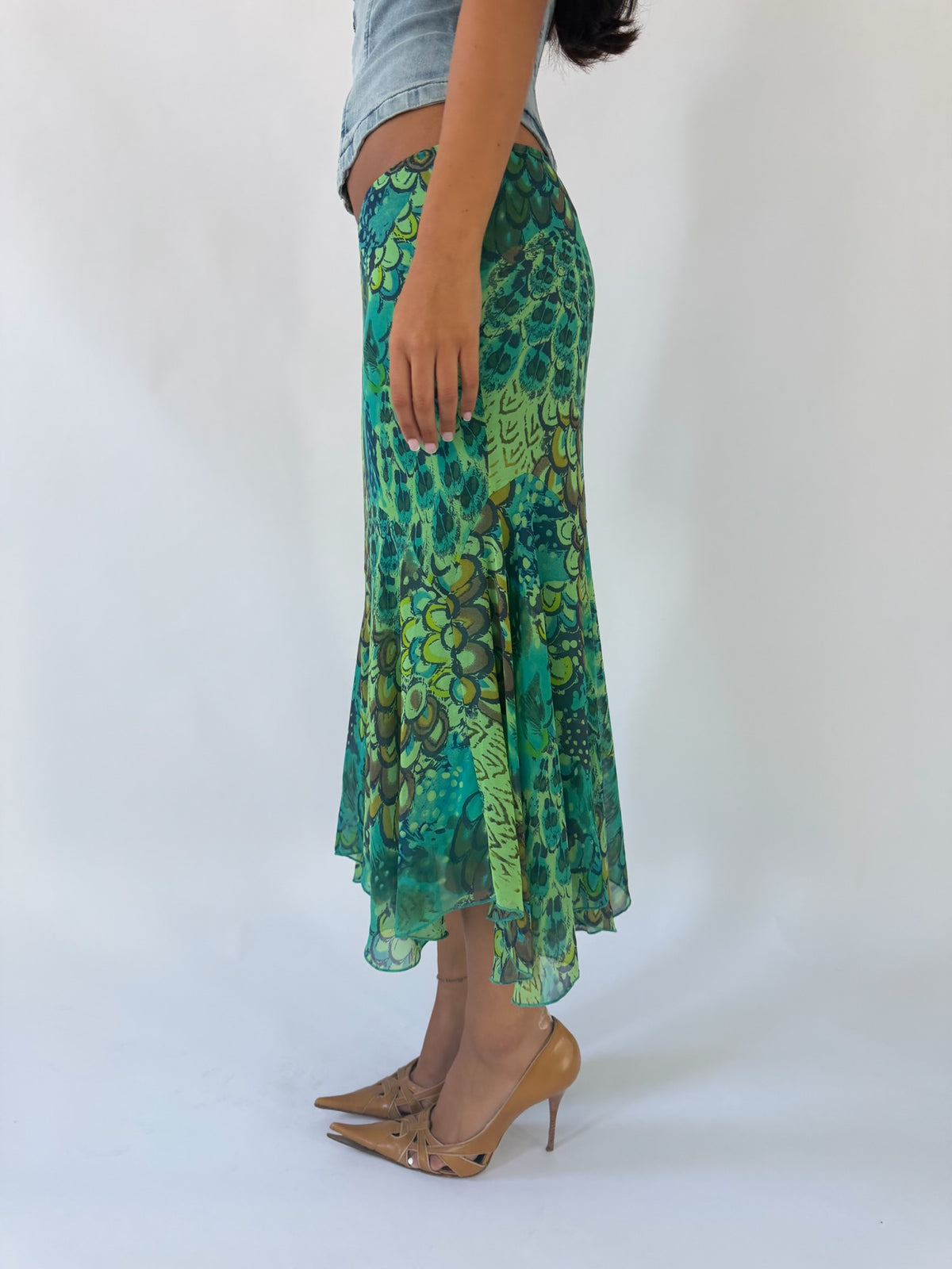Green Midi Skirt