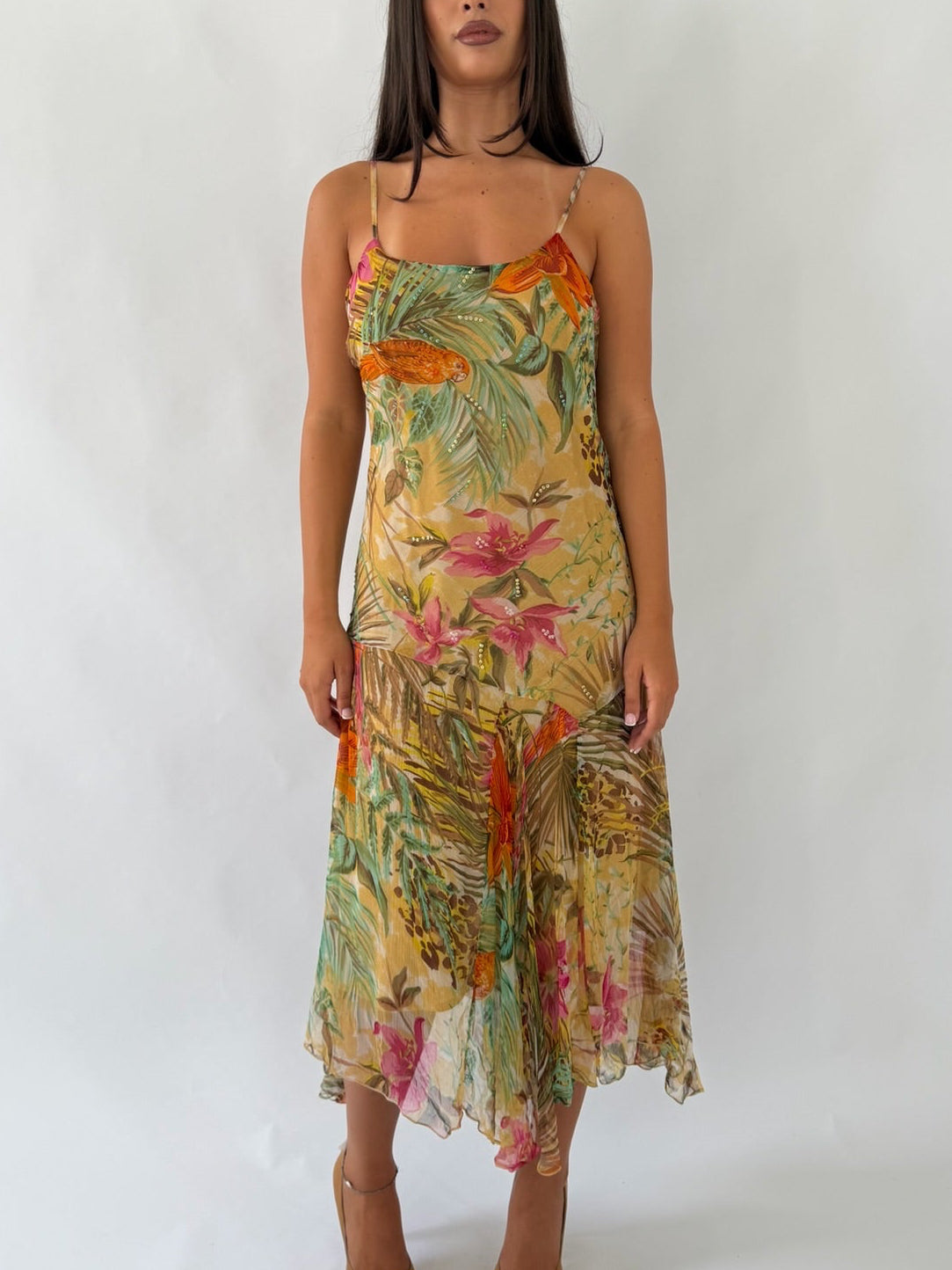 Rene Derhy Beaded Midi Dress