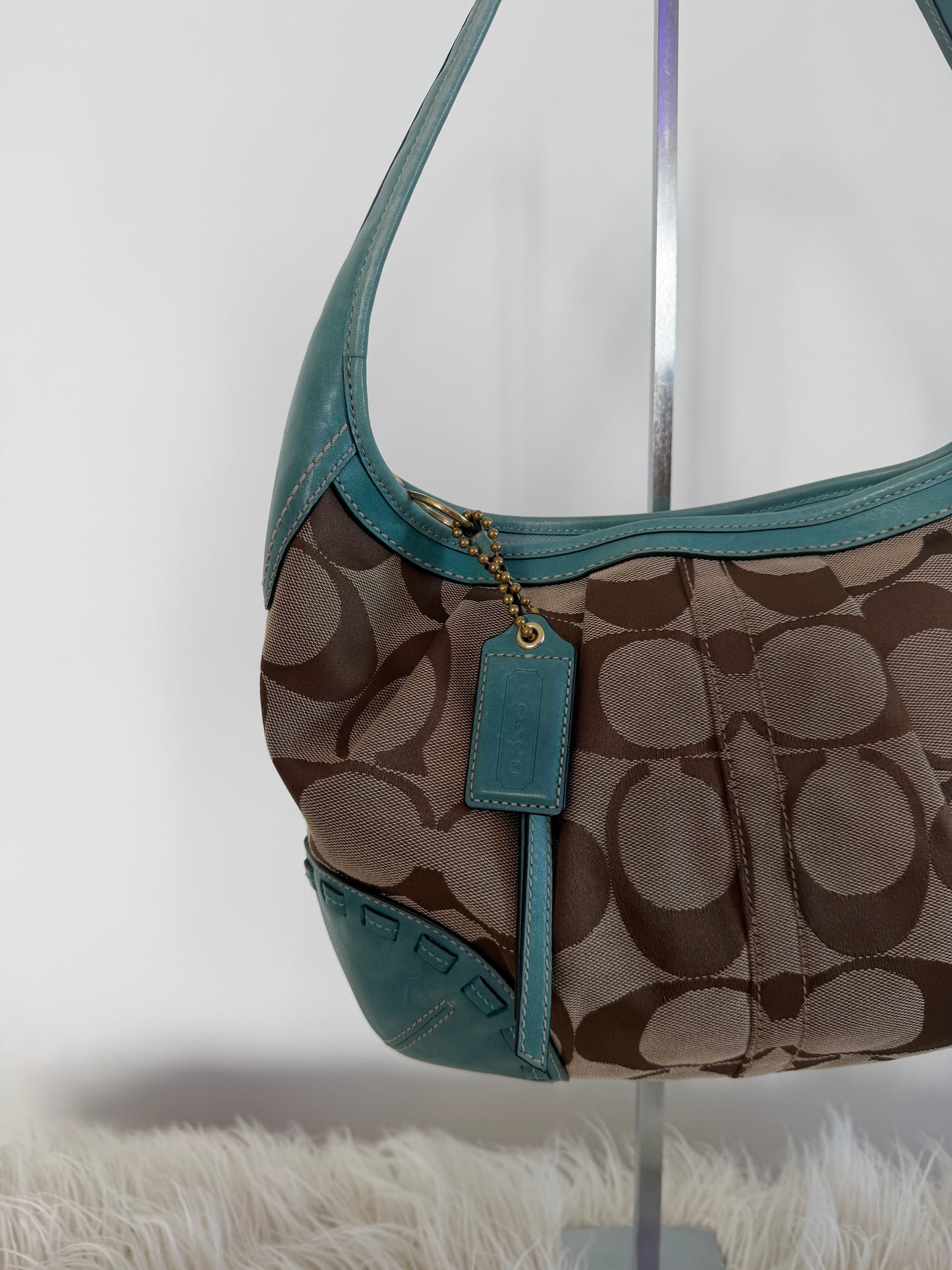 Coach Teal Ergo Shoulder Bag