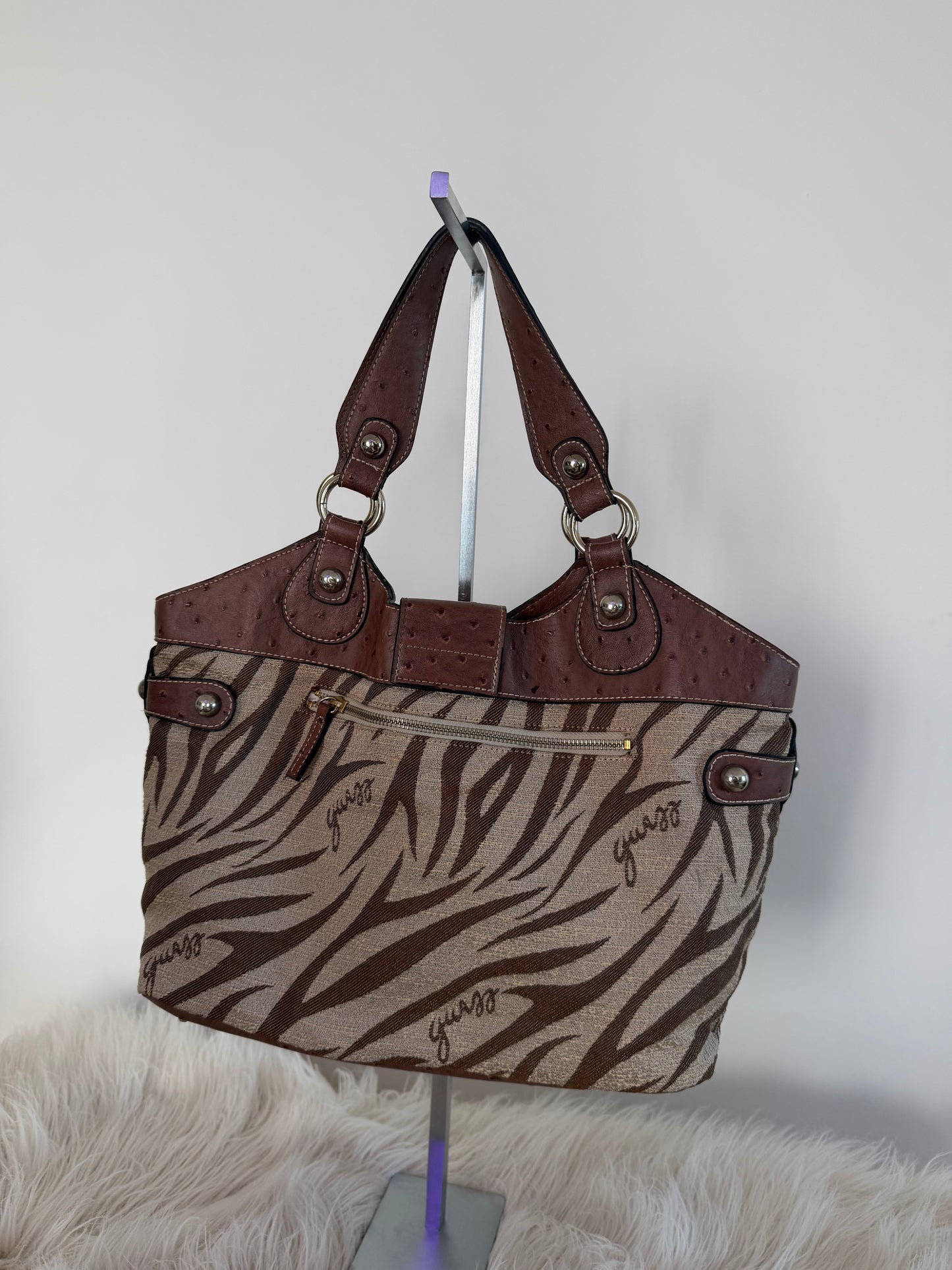 Guess Zebra Tote Bag