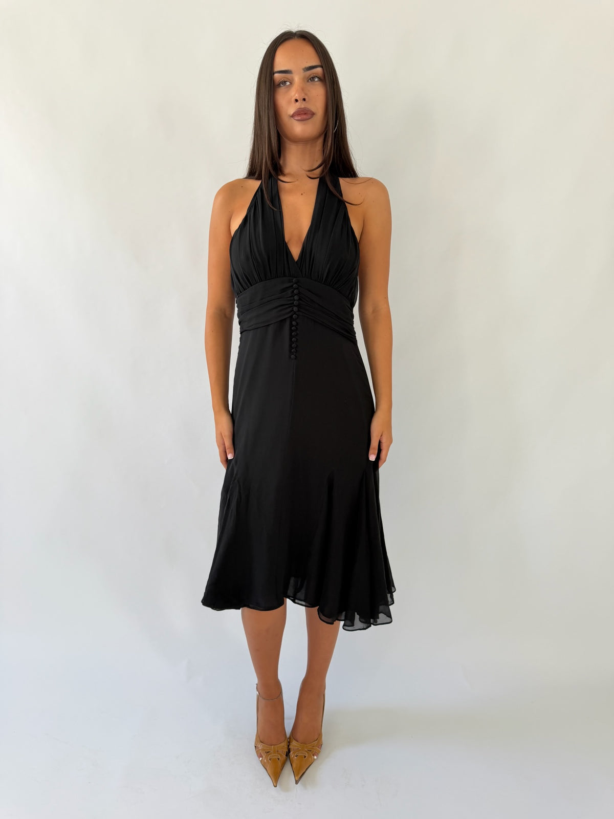 Silk Ted Baker Black Midi
