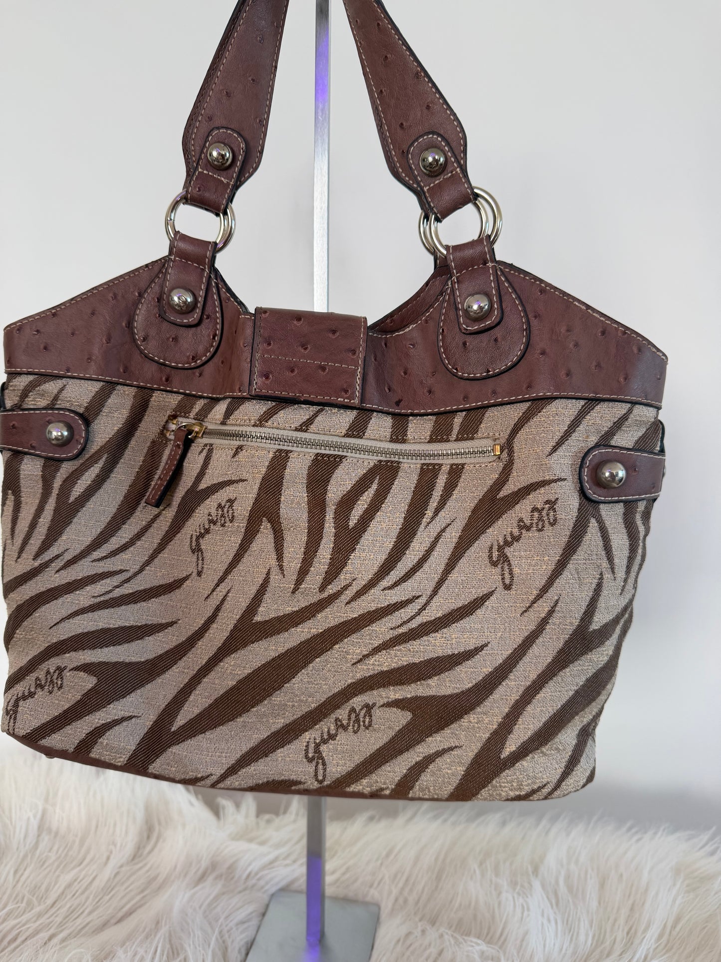 Guess Zebra Tote Bag