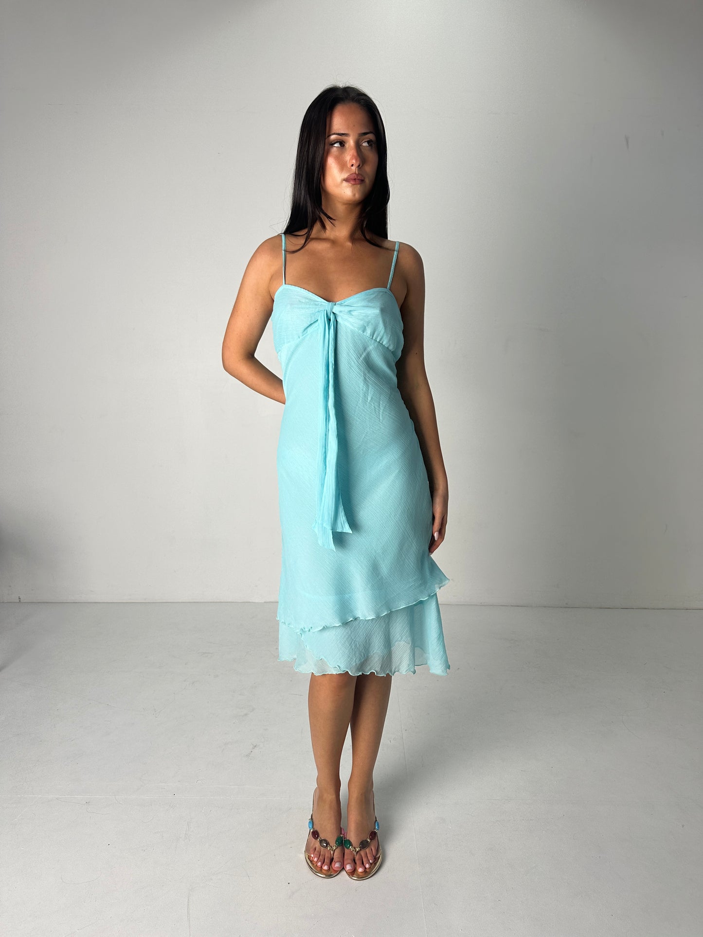 Aqua Midi Dress