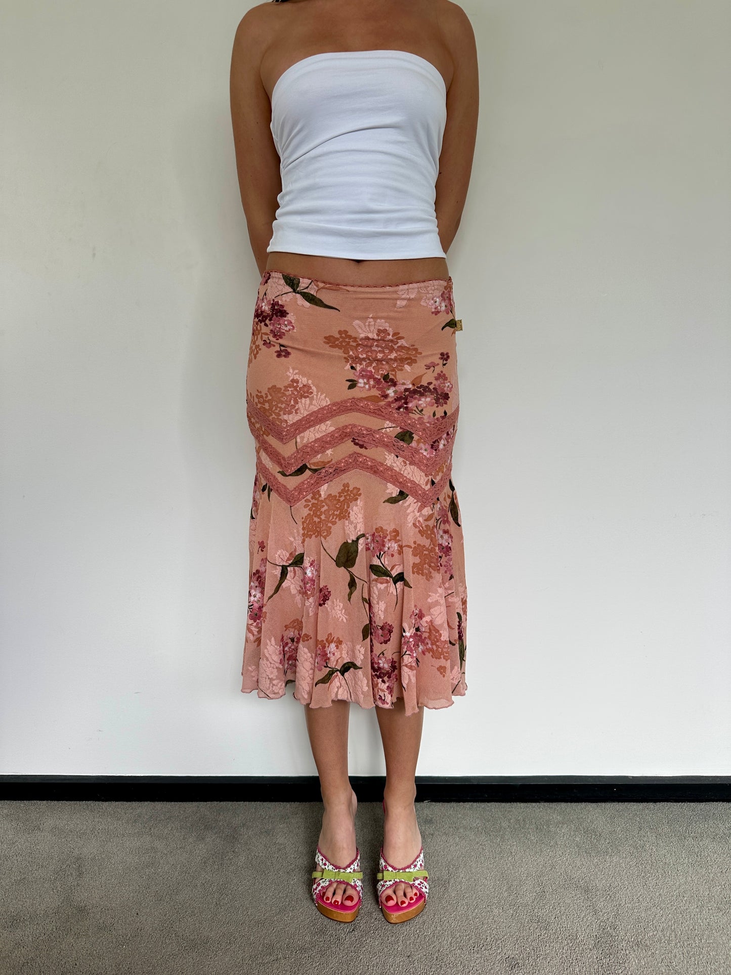 Floral Midi Skirt