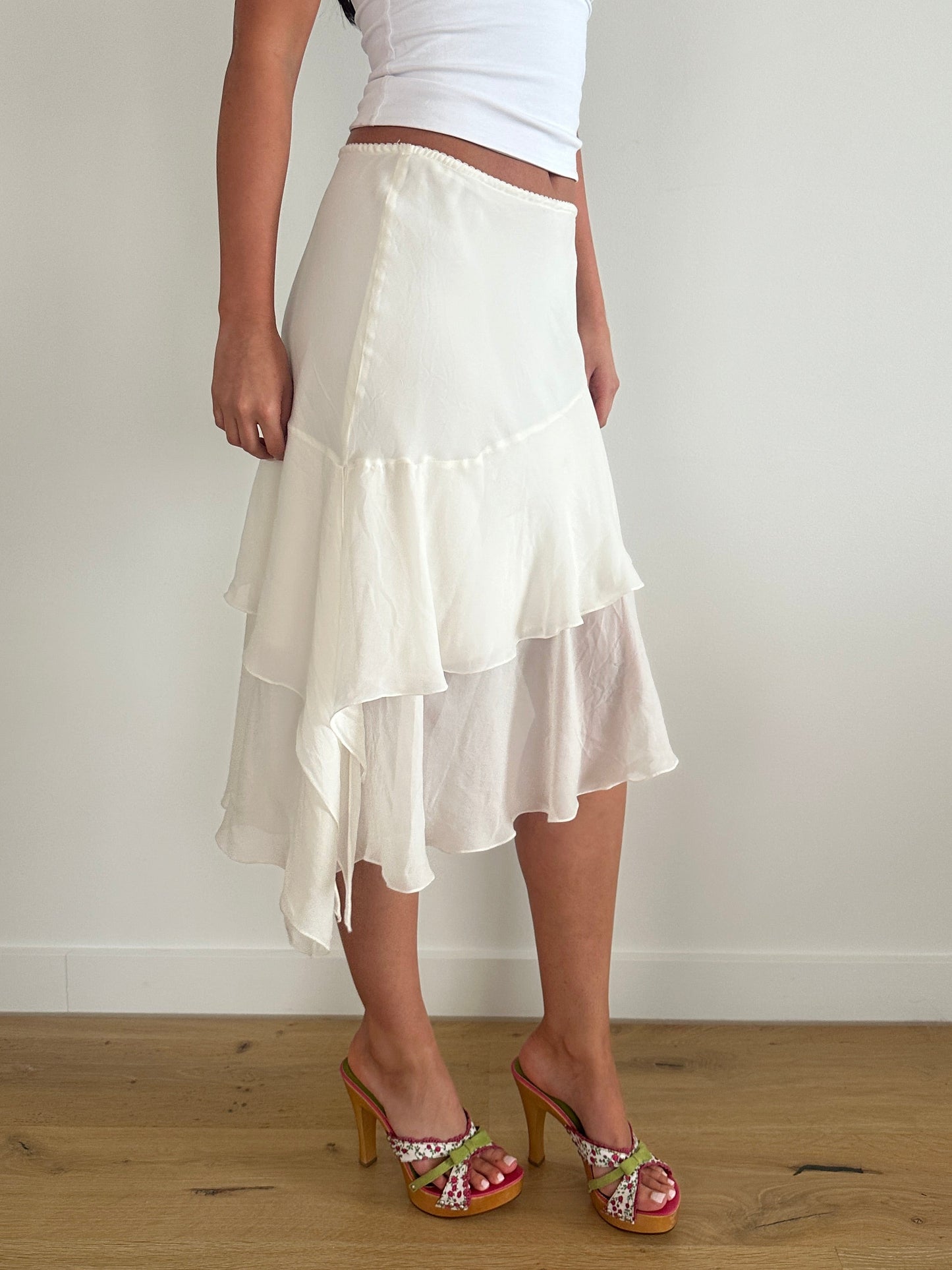 Asymmetrical Midi Skirt