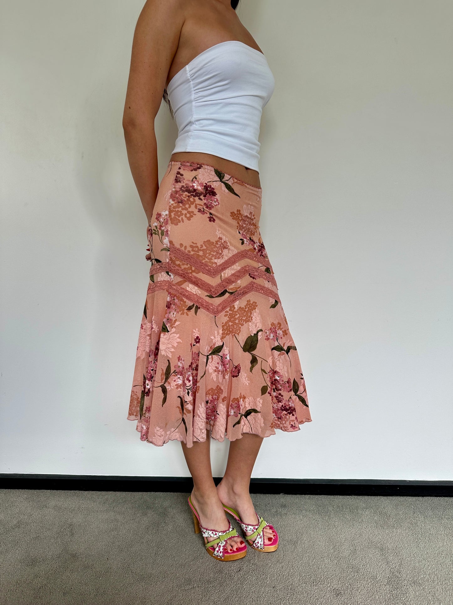 Floral Midi Skirt