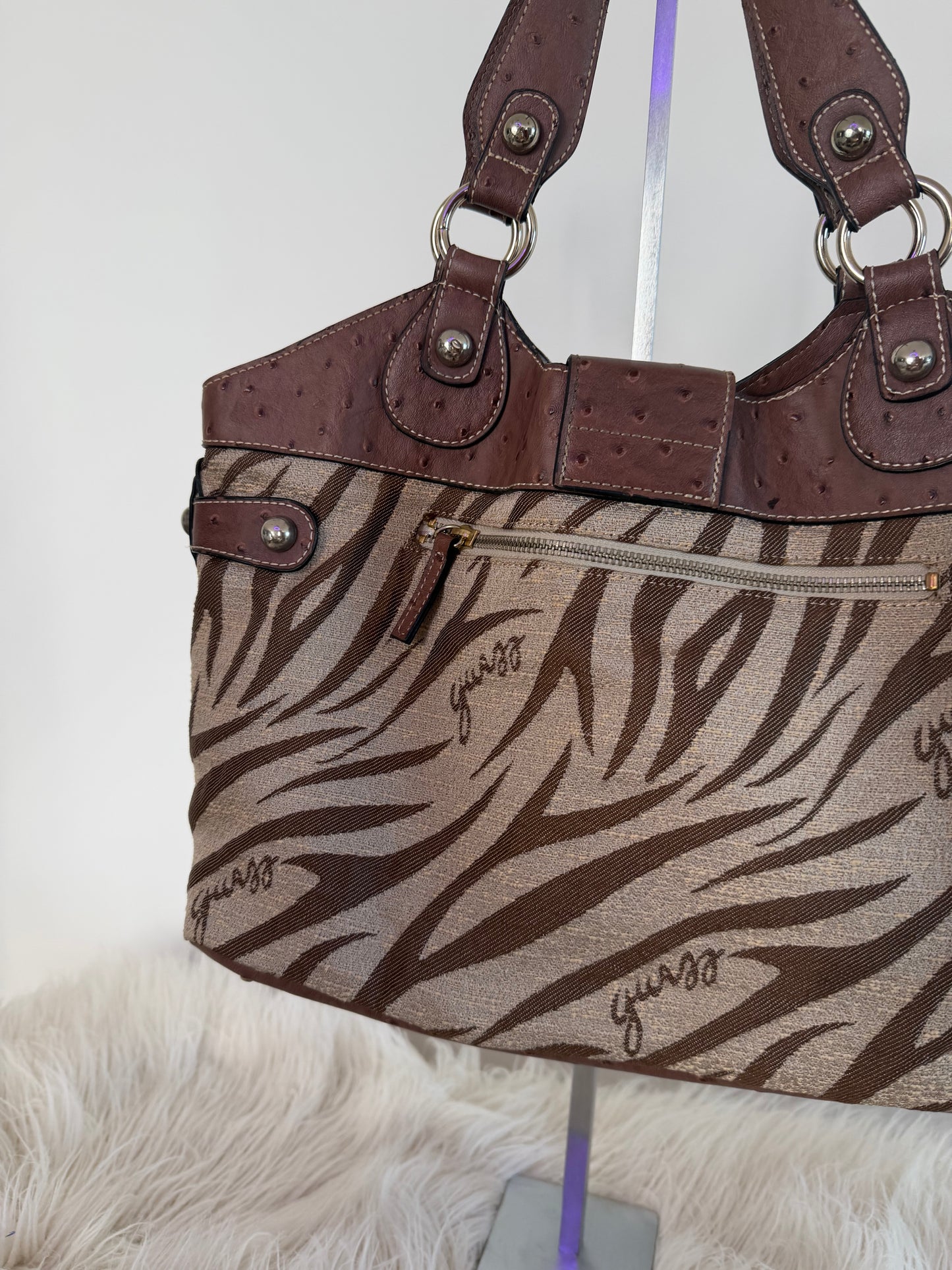 Guess Zebra Tote Bag