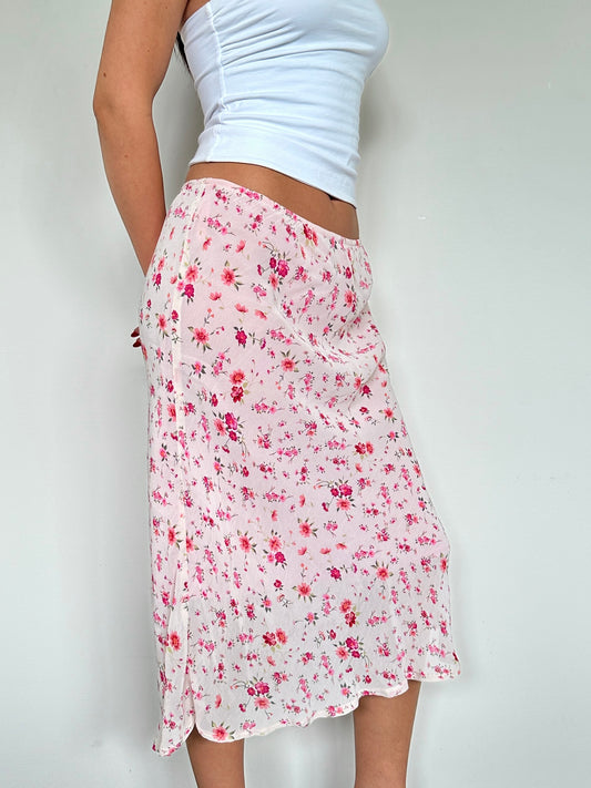 Pink Floral Midi