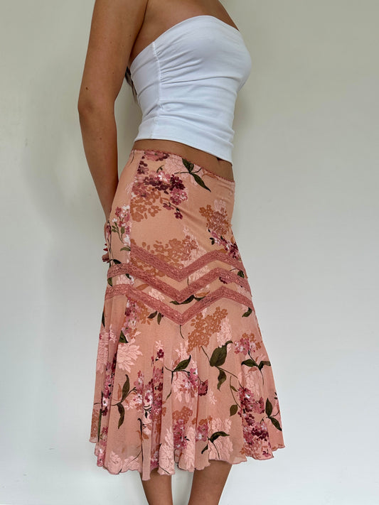 Floral Midi Skirt