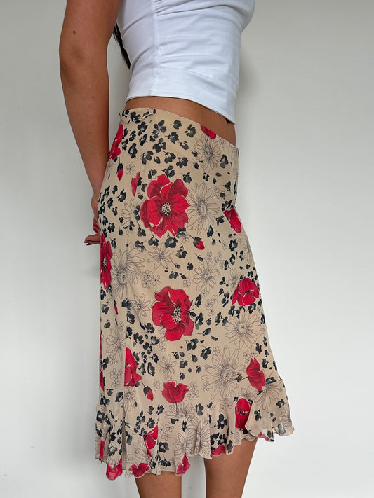 Floral Midi Skirt