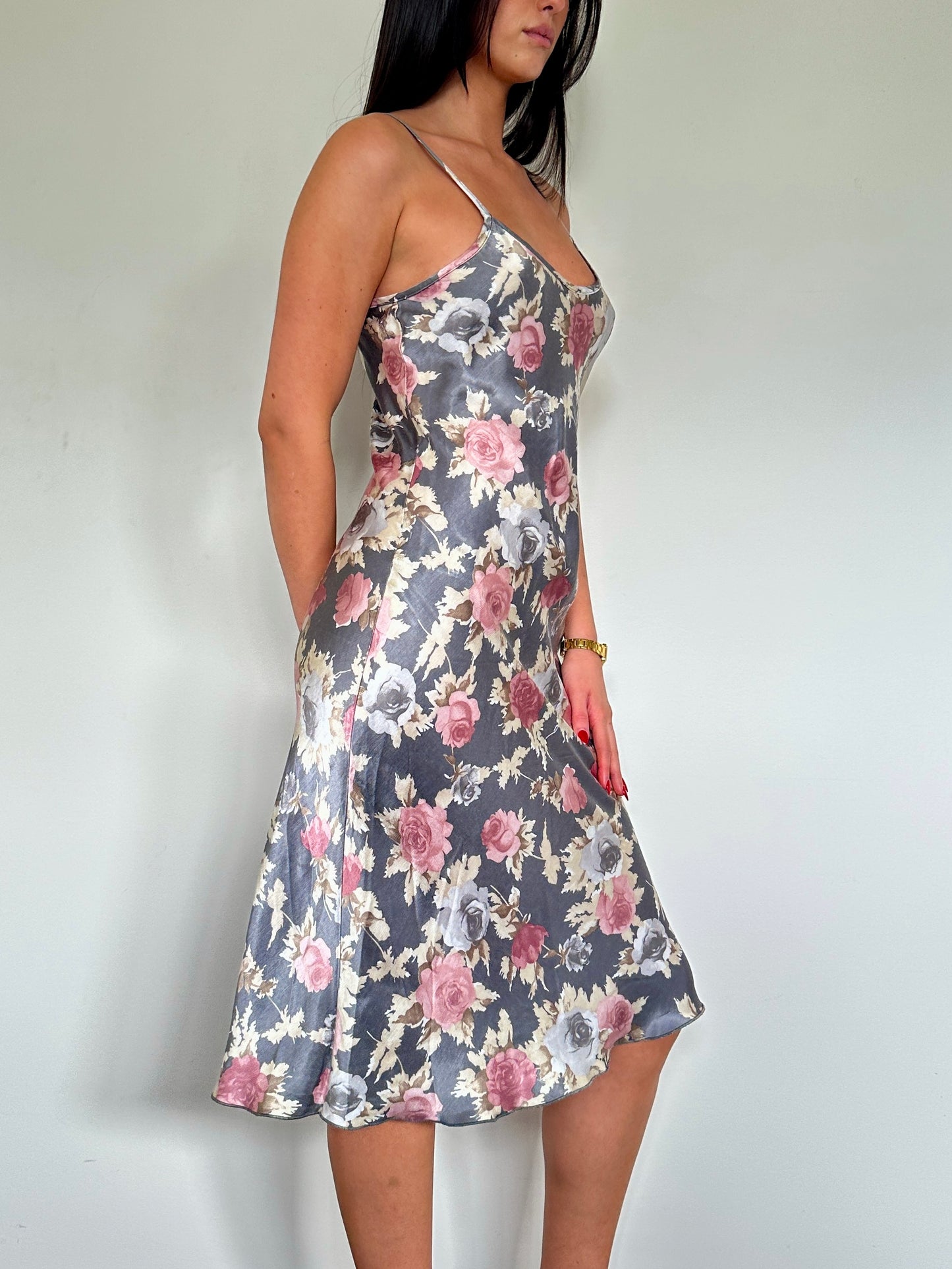 Italian Floral Midi Dress