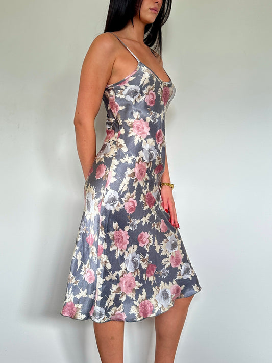 Italian Floral Midi Dress