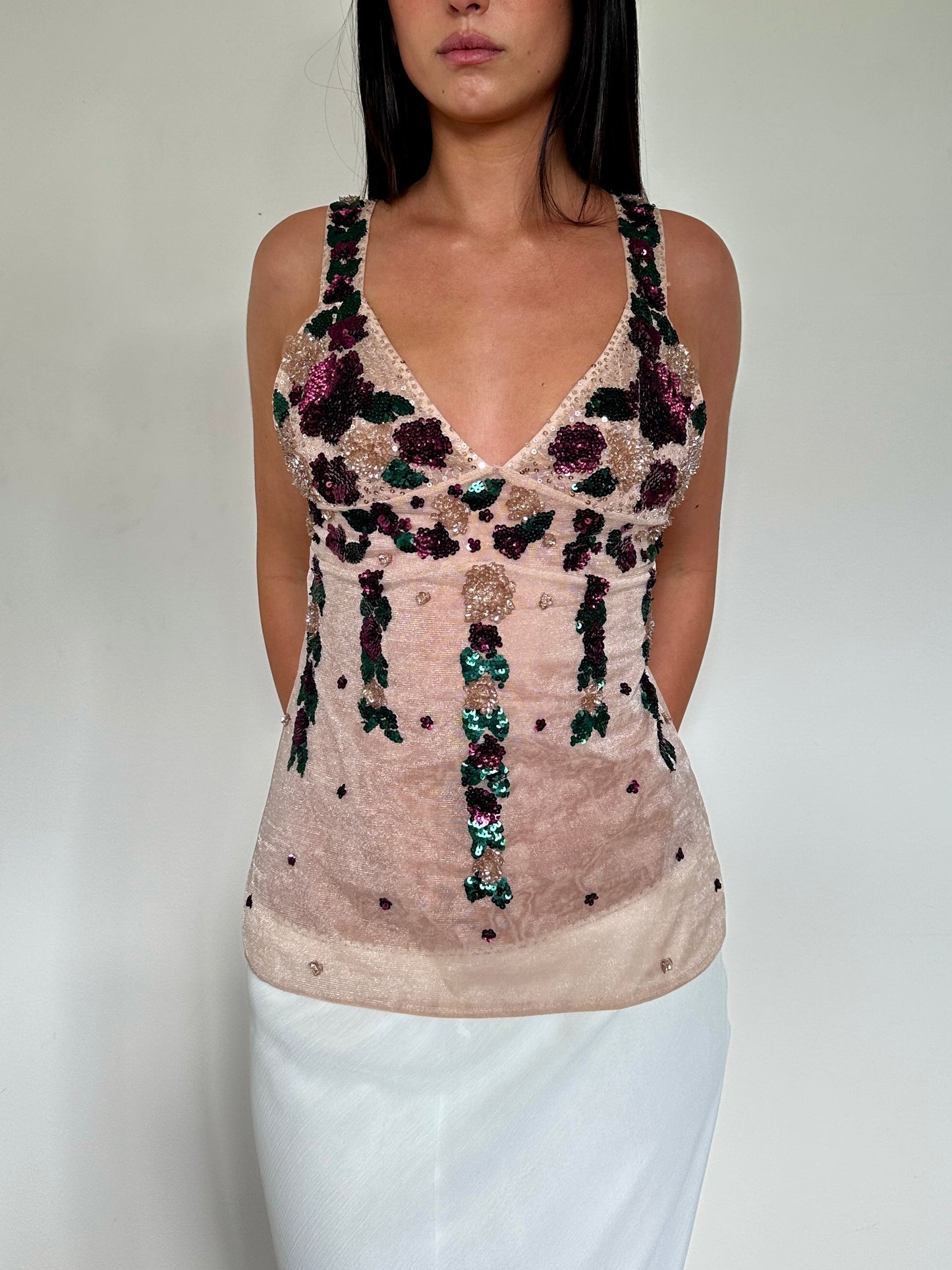 Hand Embroidered Cami