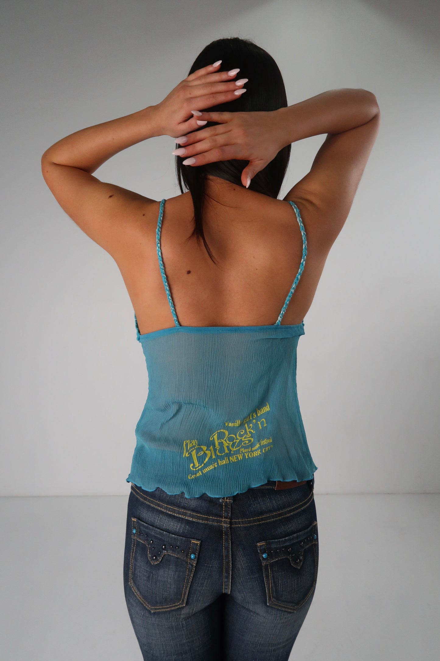 Crochet Blue Cami