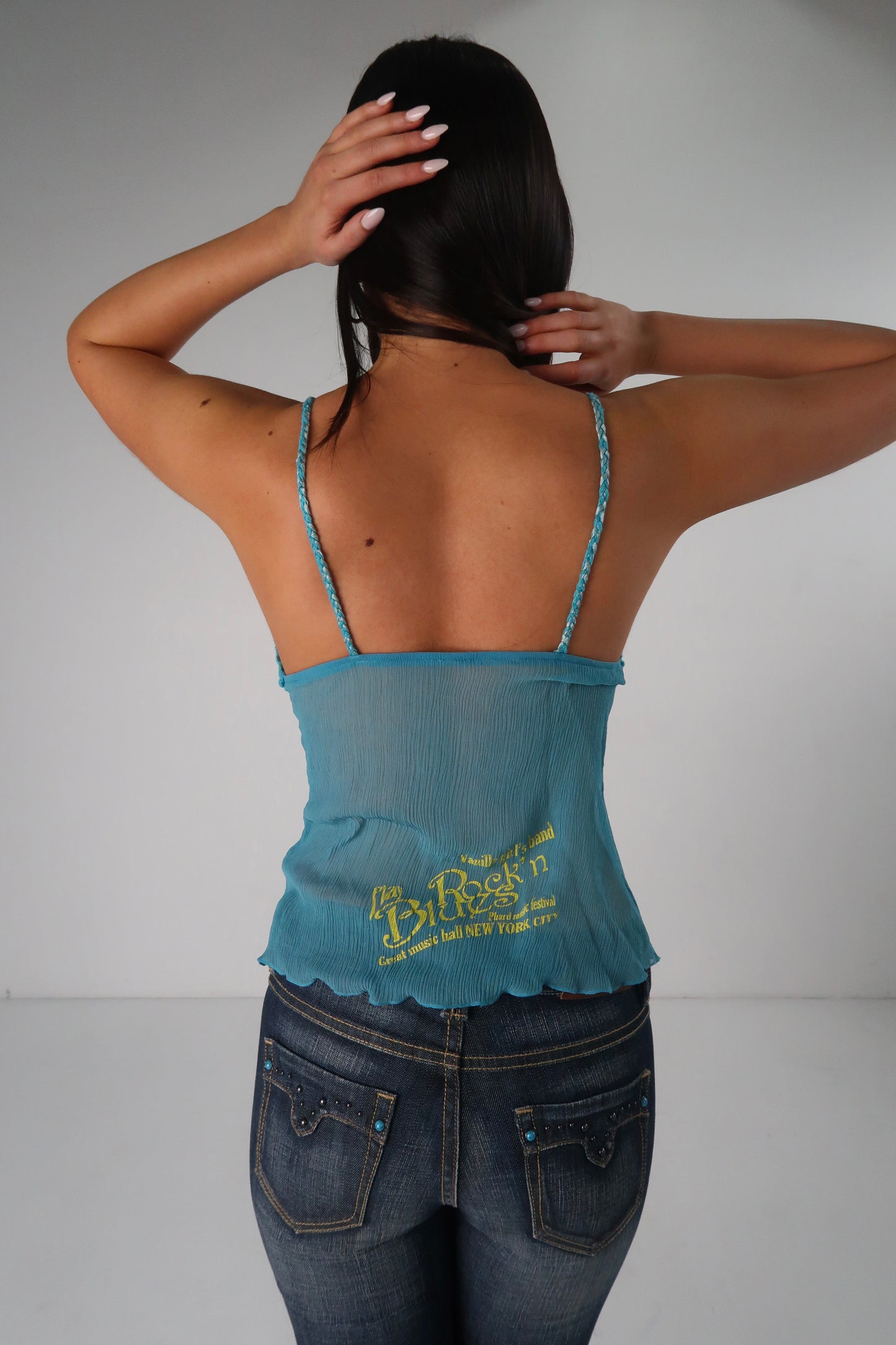 Crochet Blue Cami