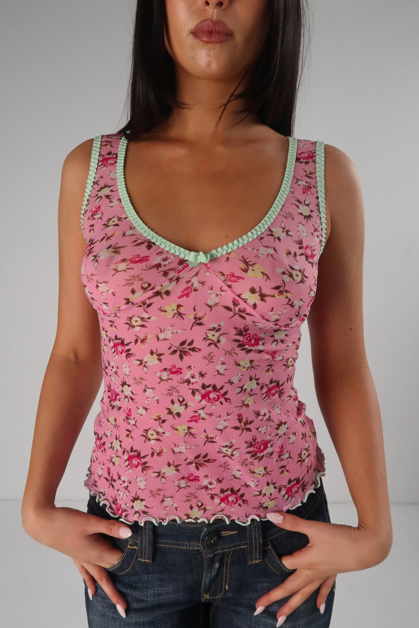 D&G Mesh Floral Cami