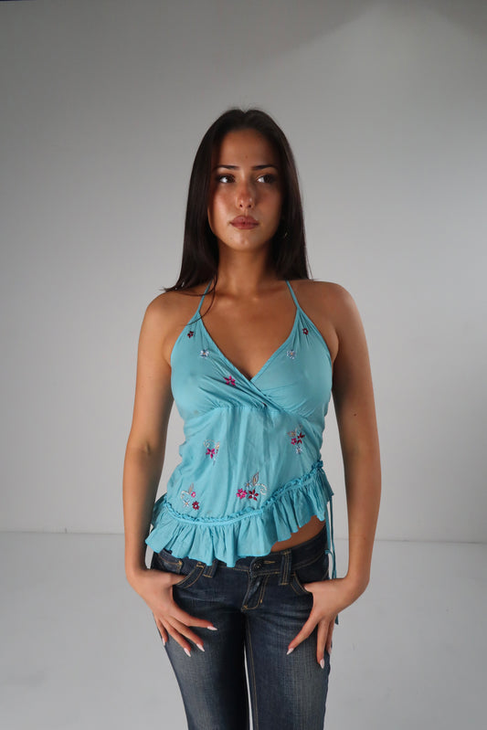 Beaded Asym Halter