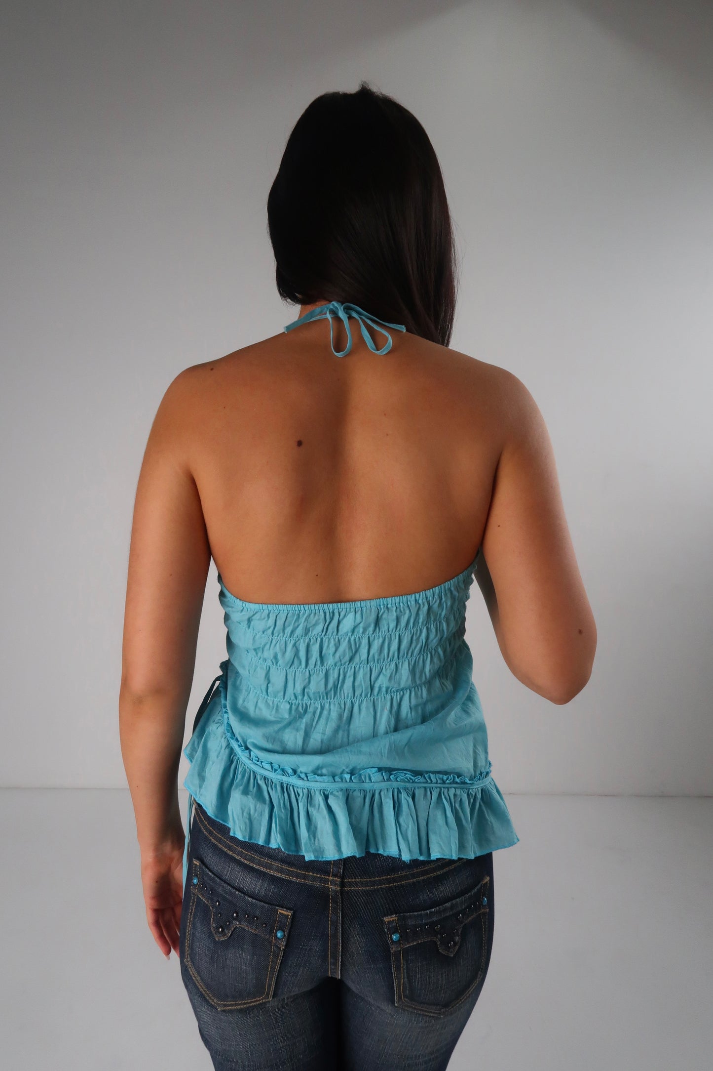 Beaded Asym Halter