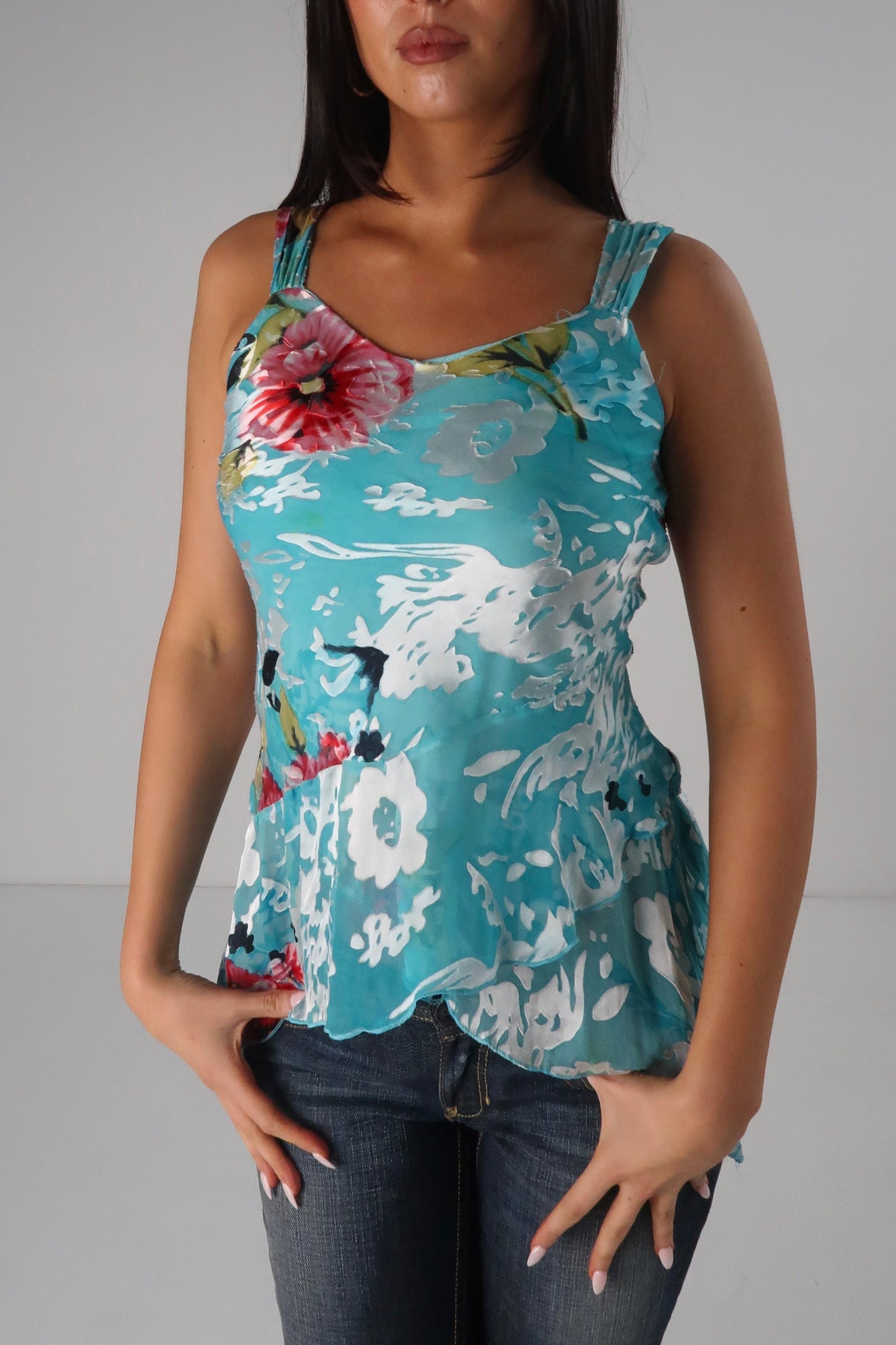Asym Floral Cami