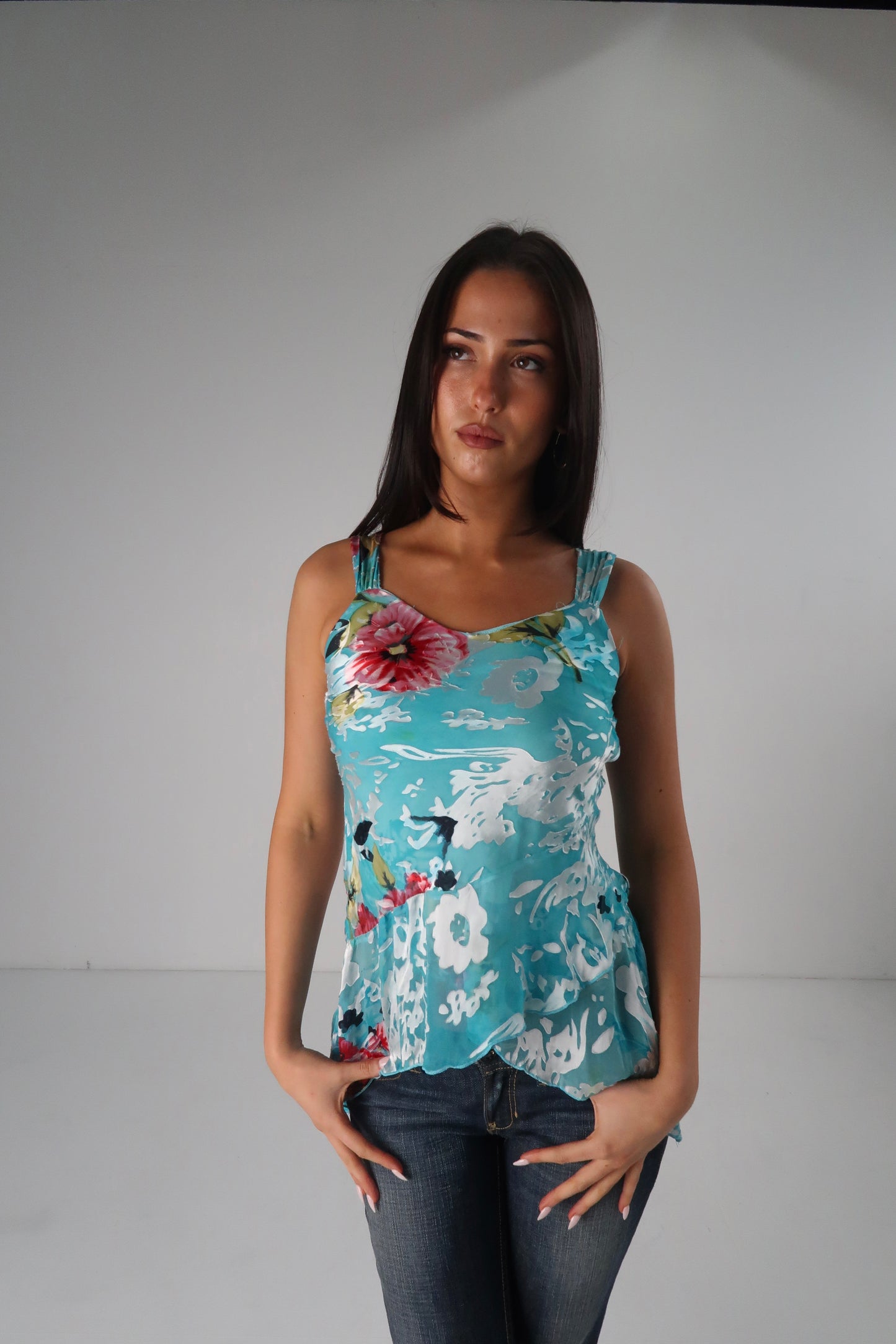 Asym Floral Cami