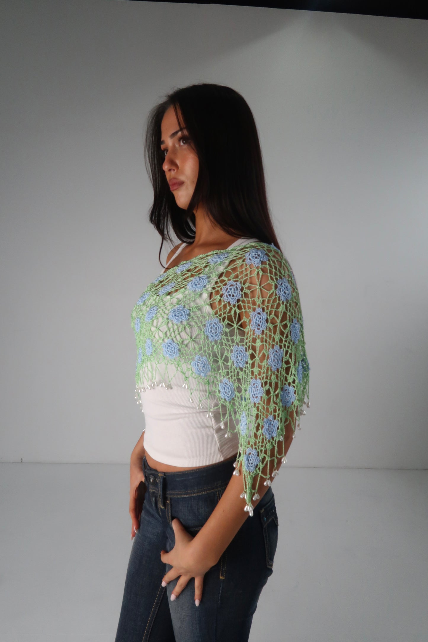 Crochet Pearl Cover Up