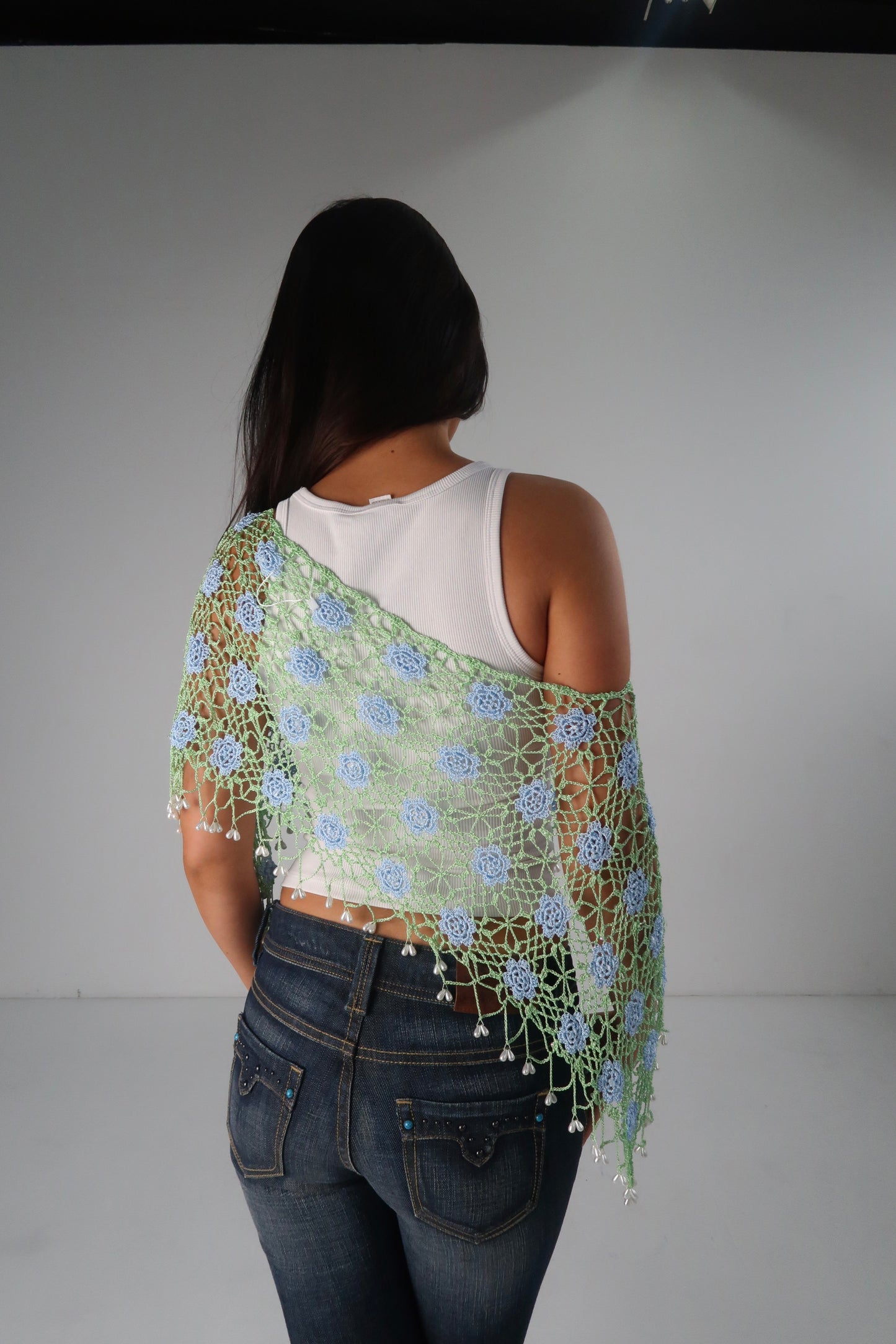 Crochet Pearl Cover Up