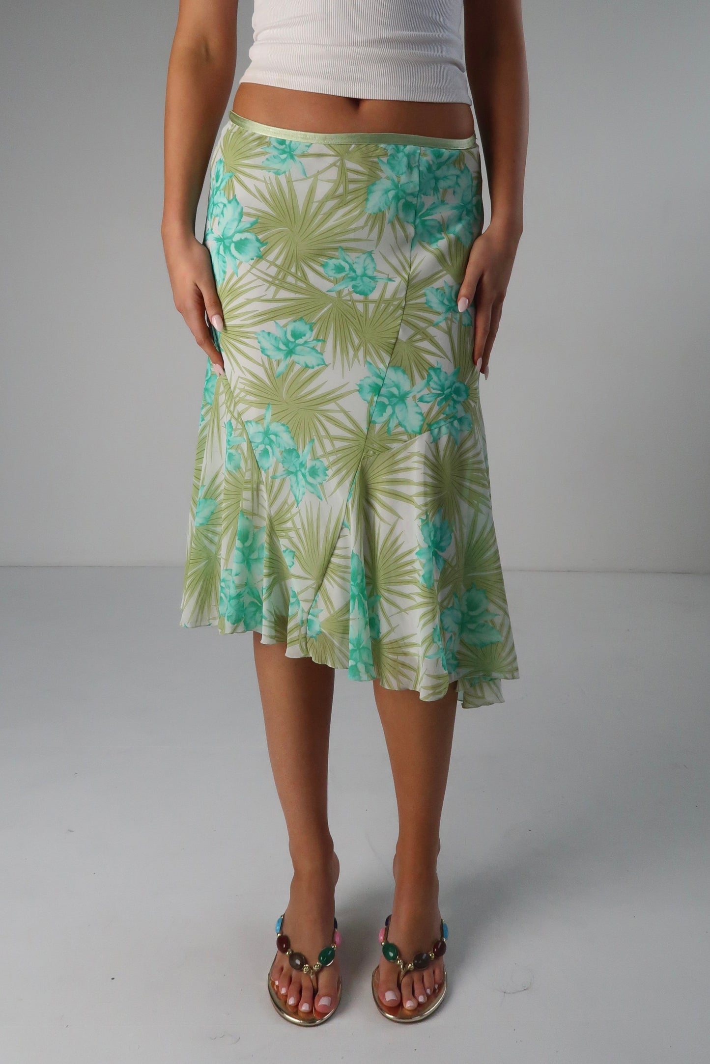 Green Floral Mini