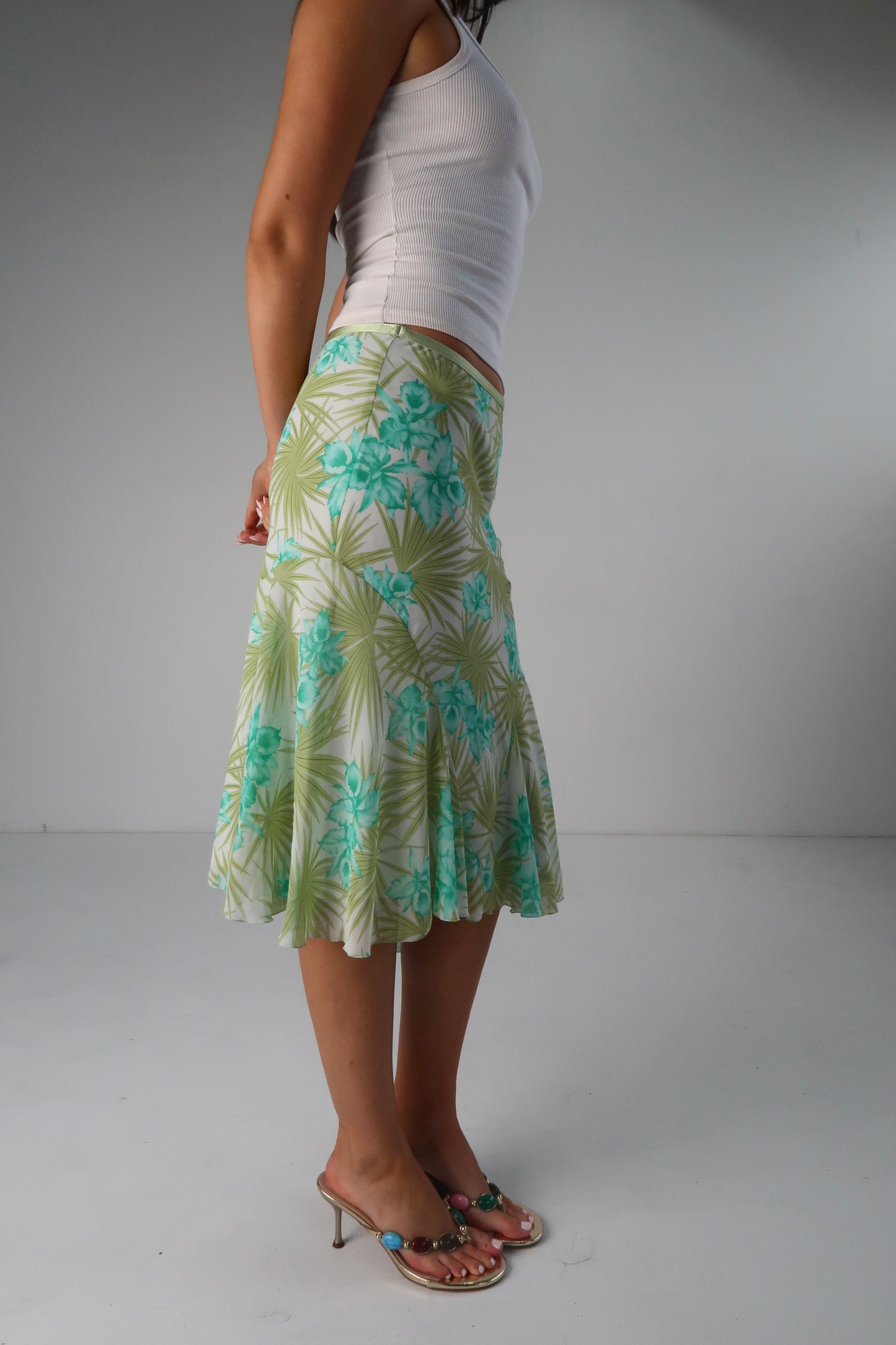 Green Floral Mini
