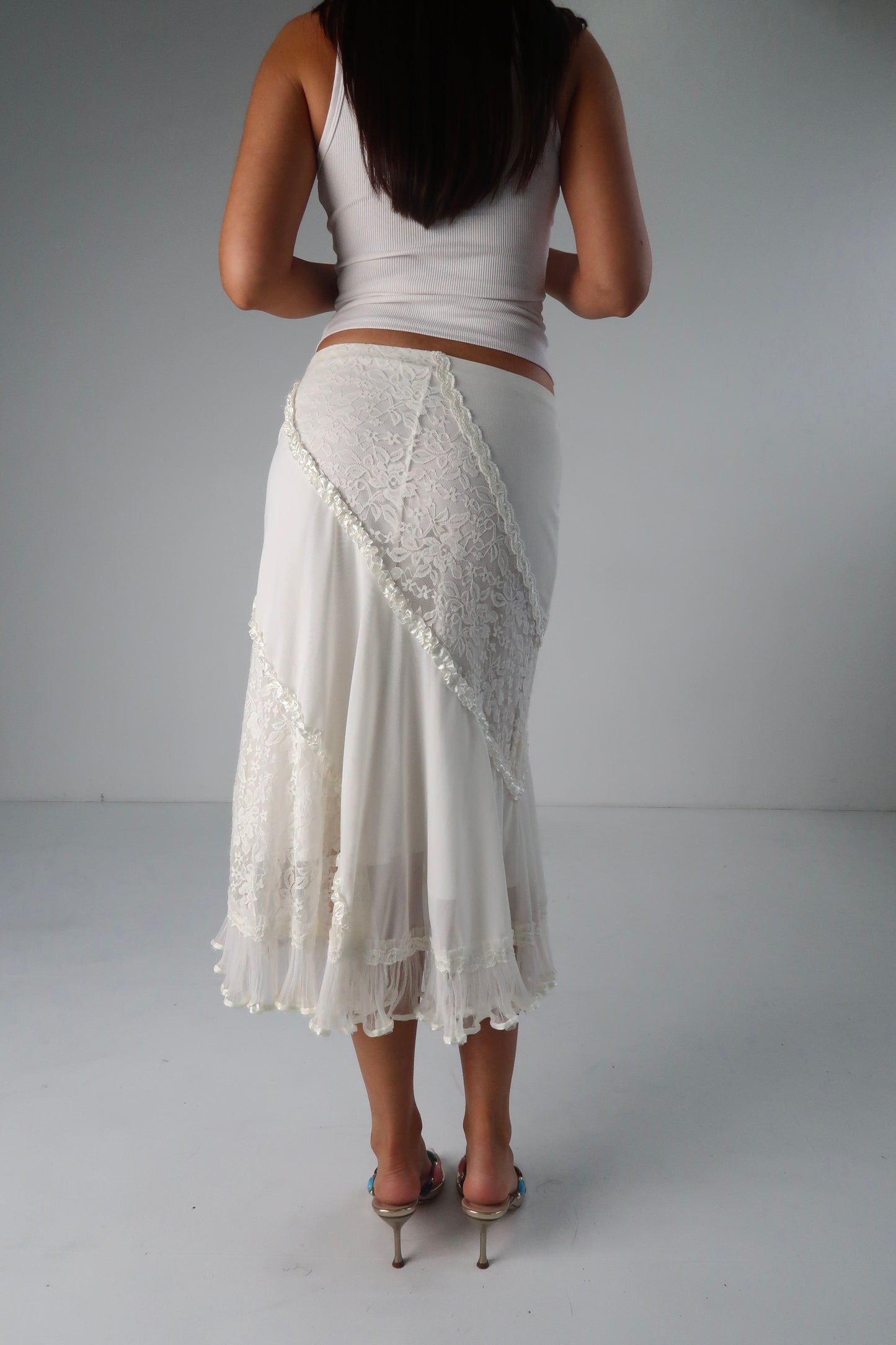Italian Lace Sequin Skirt