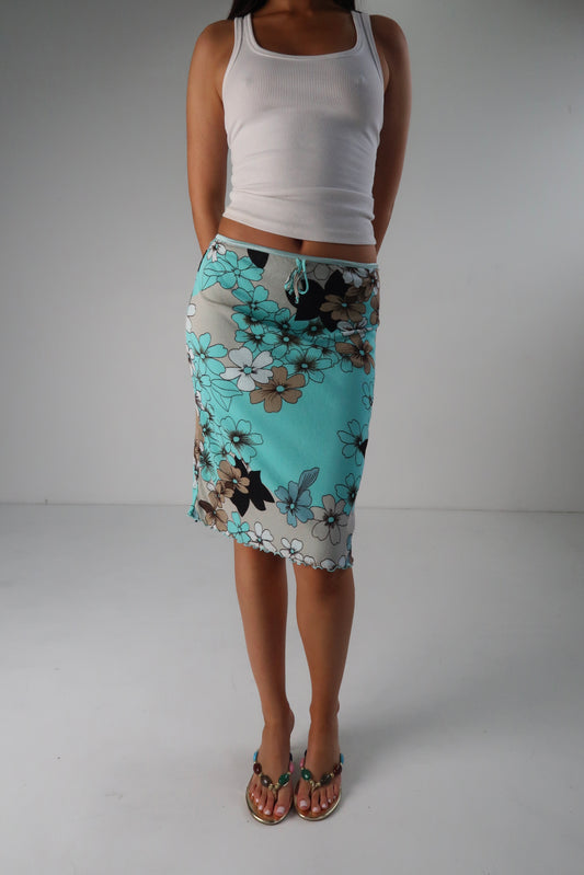 Blue Floral Midi