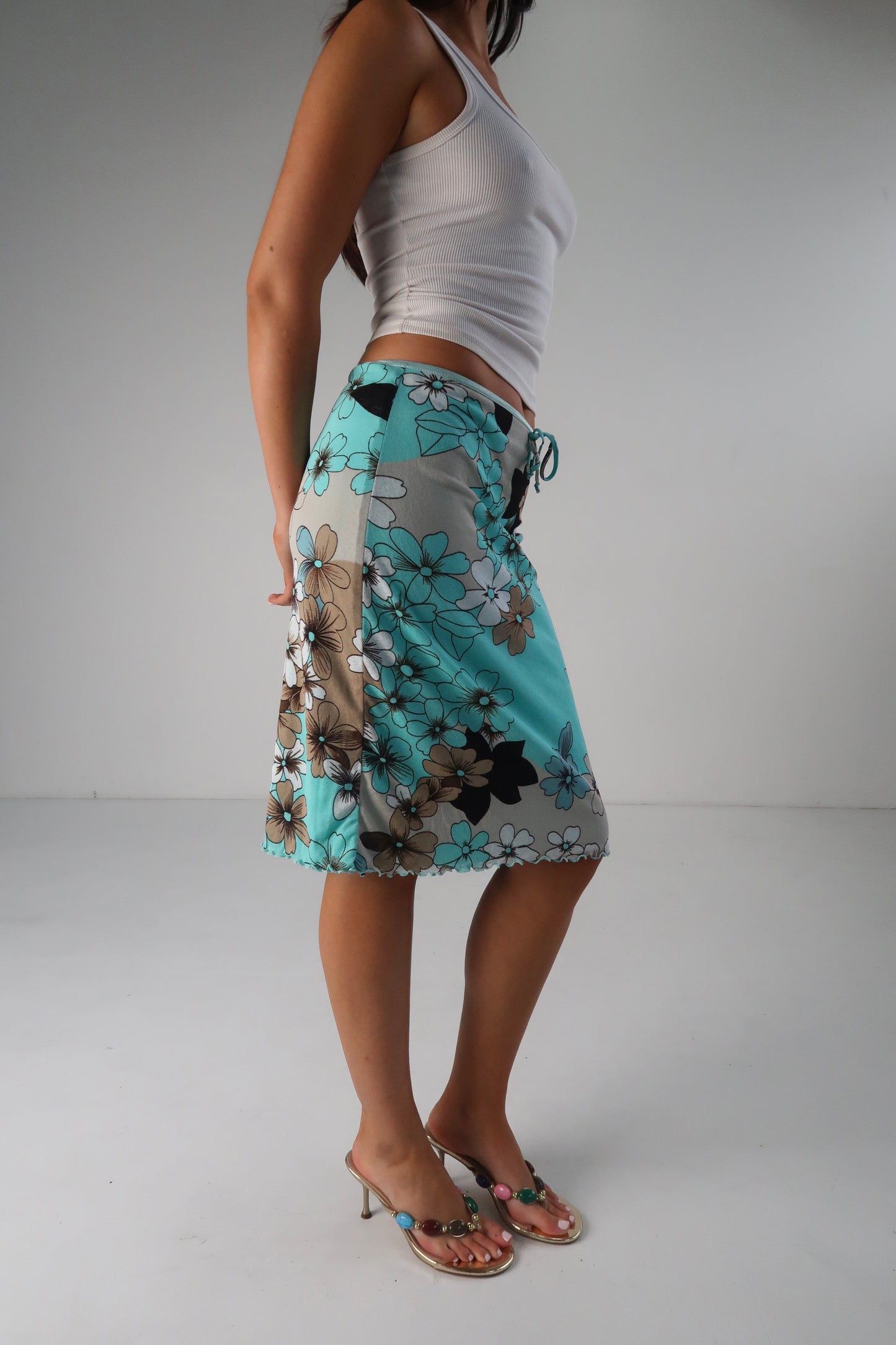 Blue Floral Midi