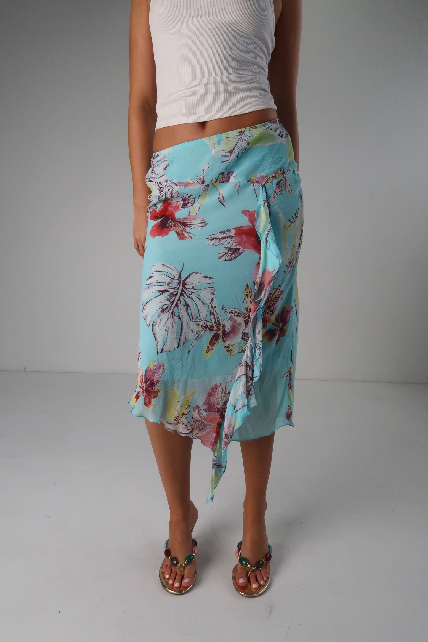 Floral Midi Skirt