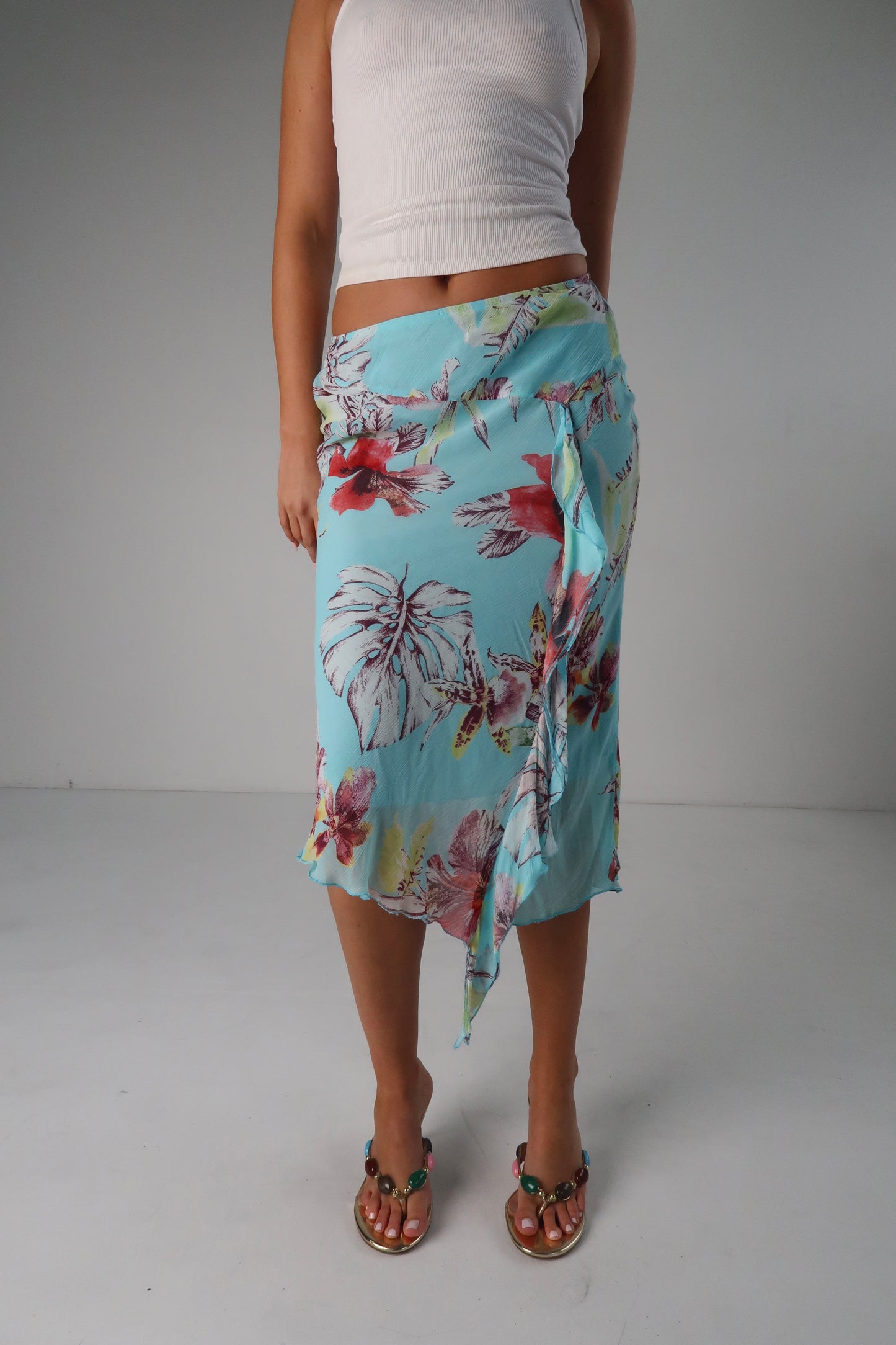 Floral Midi Skirt