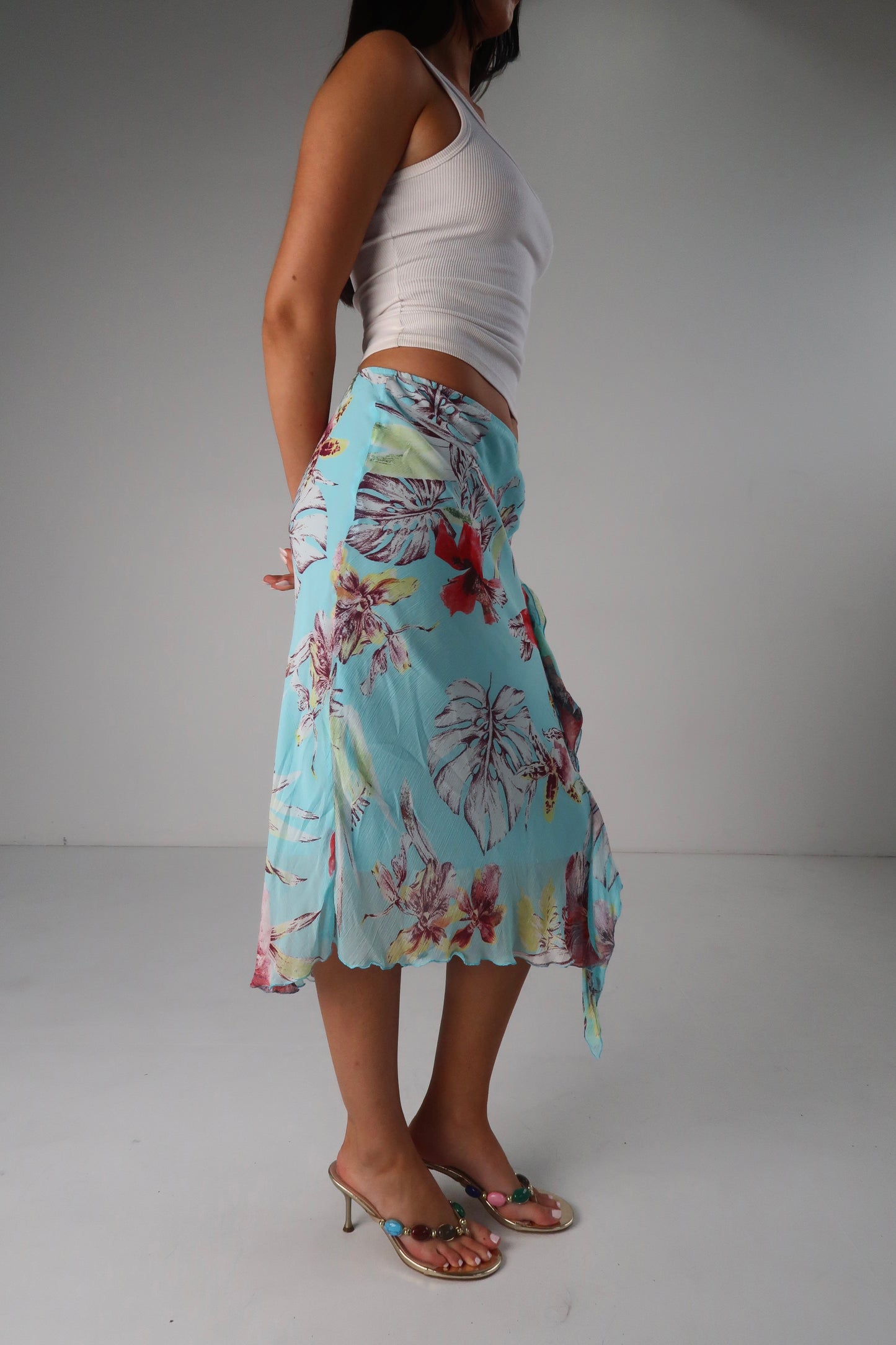 Floral Midi Skirt