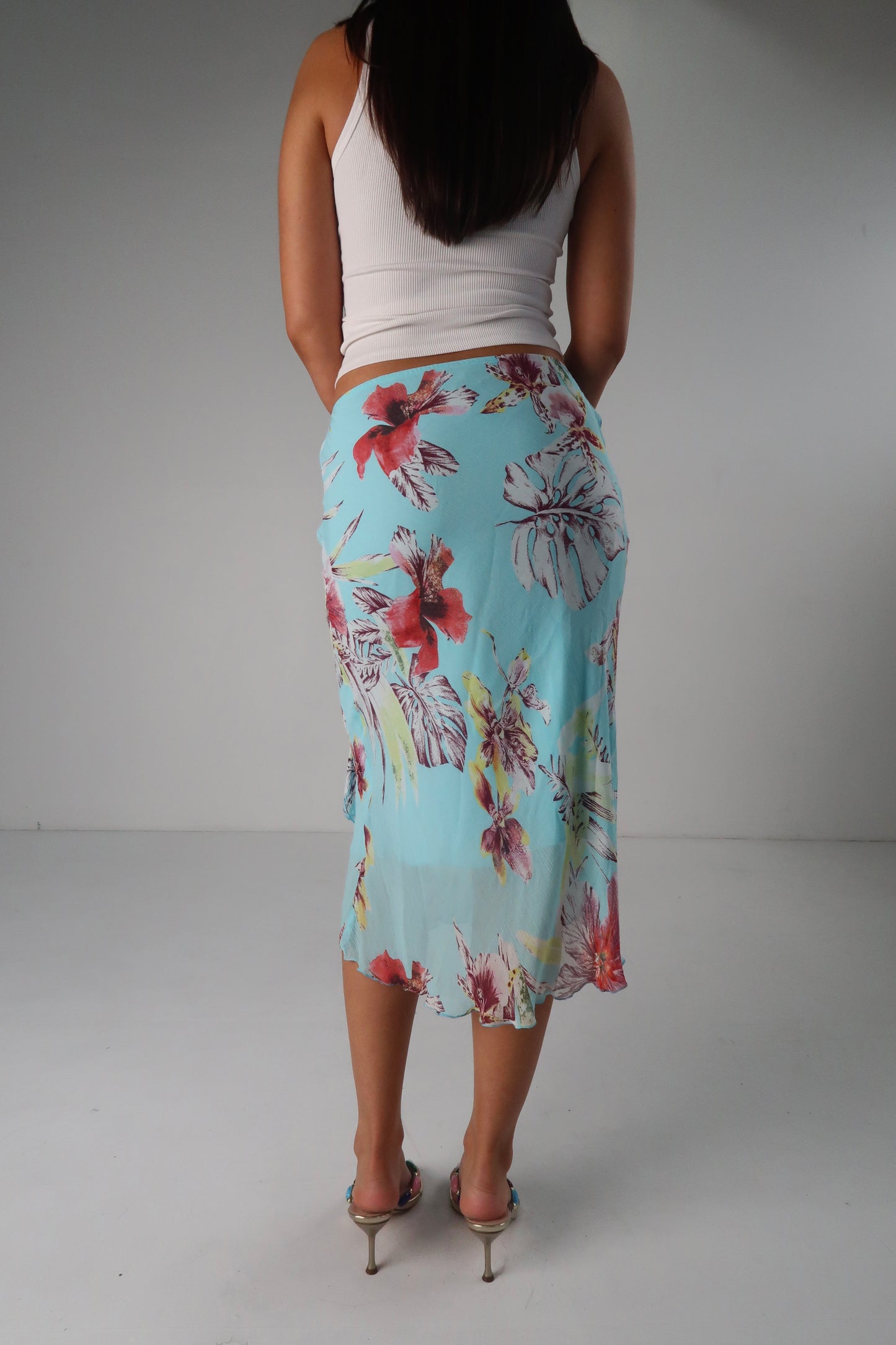 Floral Midi Skirt